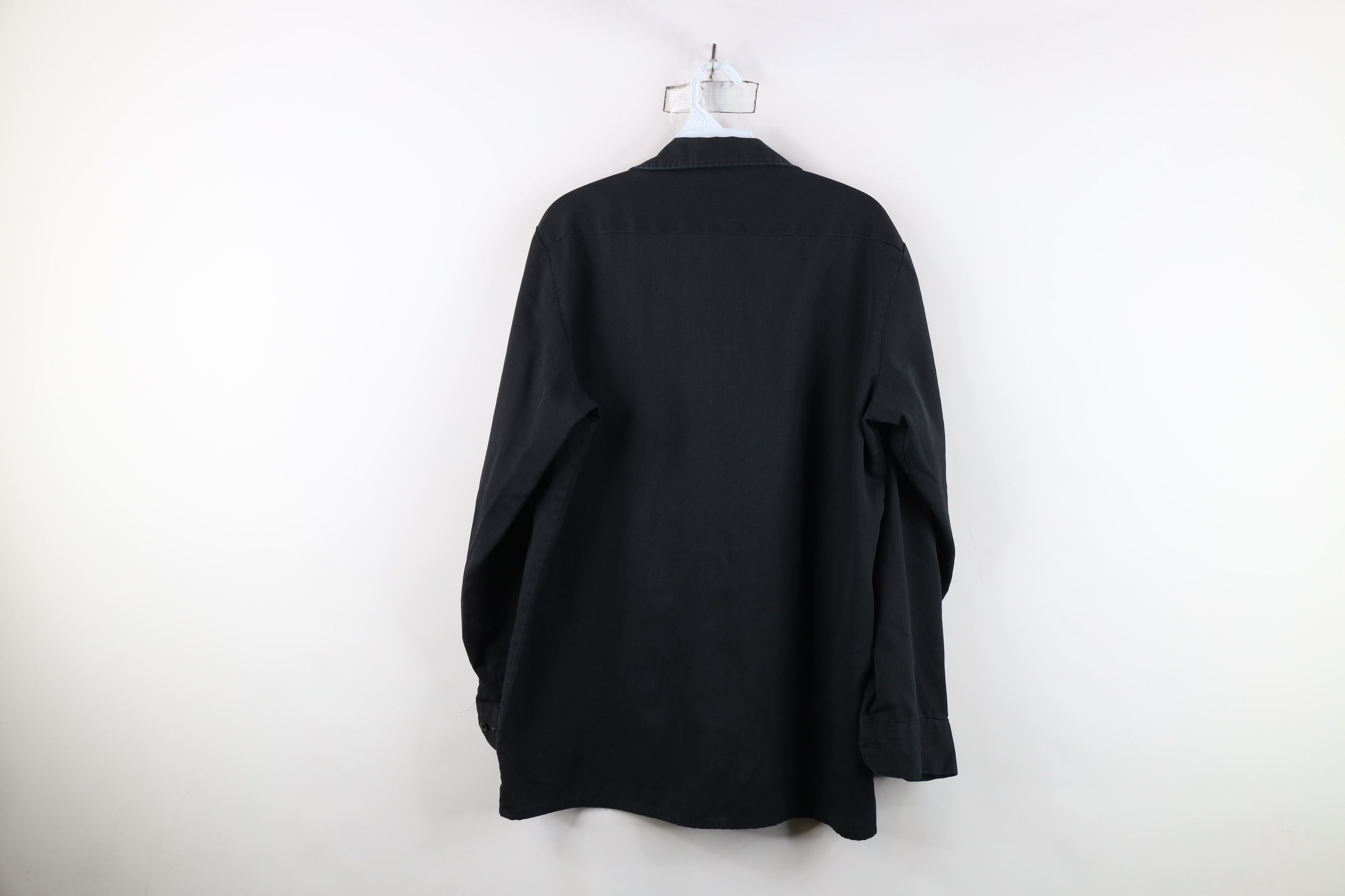 Dickies Vintage 90s Dickies Mechanic Work Button Shirt Black USA Size US M / EU 48-50 / 2 - 13 Thumbnail