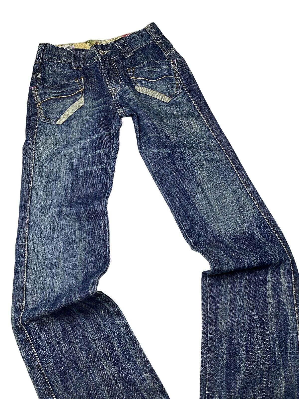 If Six Was Nine 2000's Sweet Camel Flared Low Waist Bootcut Jeans Size US 26 / EU 42 - 3 Thumbnail