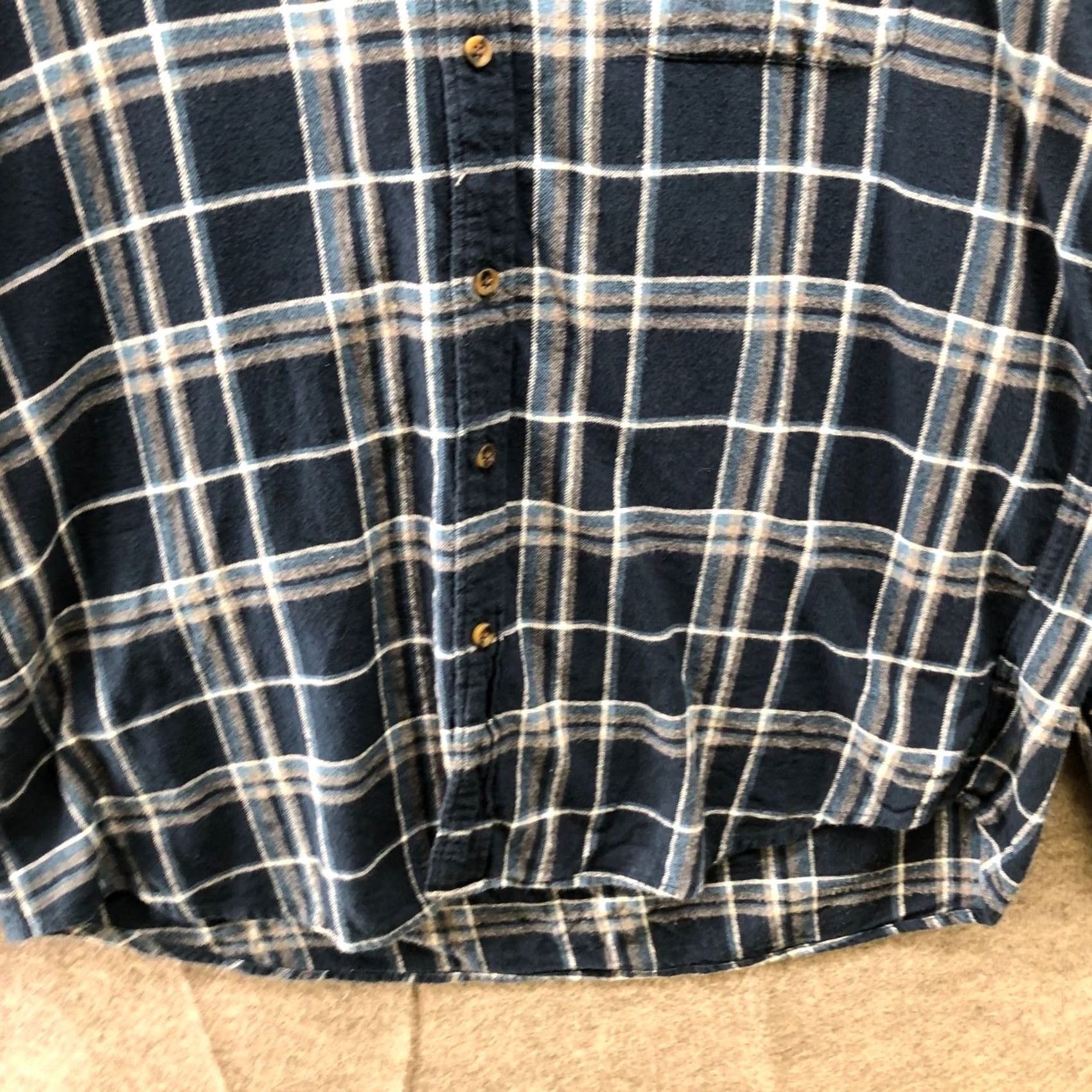 J.Crew J. Crew Classic Plaid Flannel Shirt Mens XL Blue Cotton Shirt Size US XL / EU 56 / 4 - 4 Thumbnail
