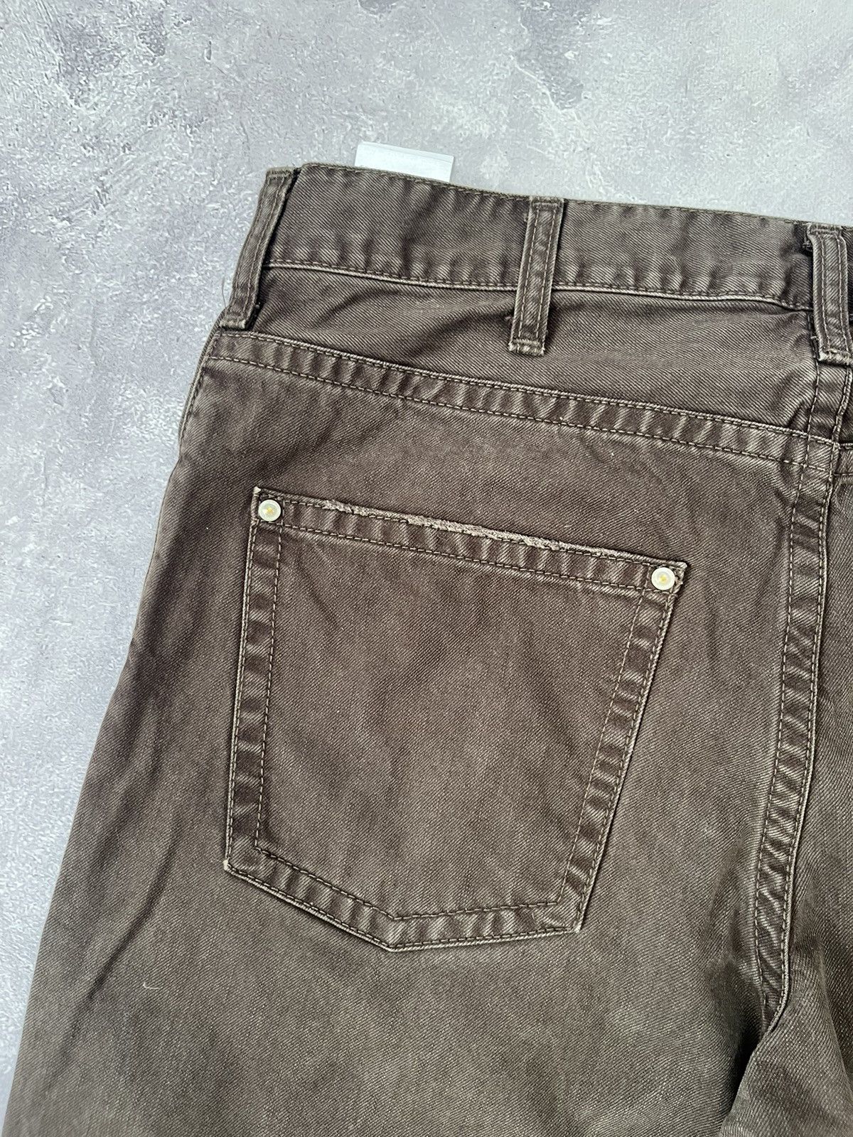 Carhartt Carhartt Slim Pant Denim leather logo Size 33/32 Size US 33 - 11 Thumbnail