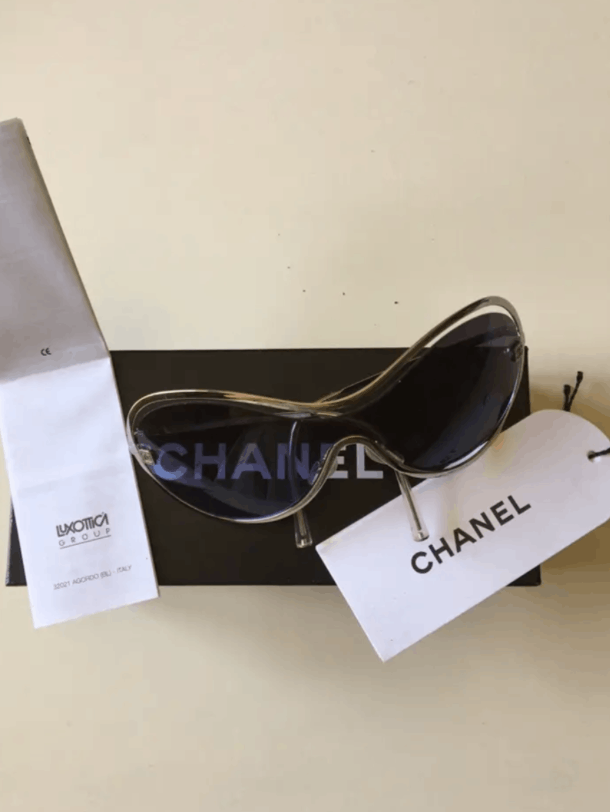 Chanel Chanel Sunglasses 4030 Rhinestone CC 4017 Rimless Vintage Size ONE SIZE - 2 Thumbnail