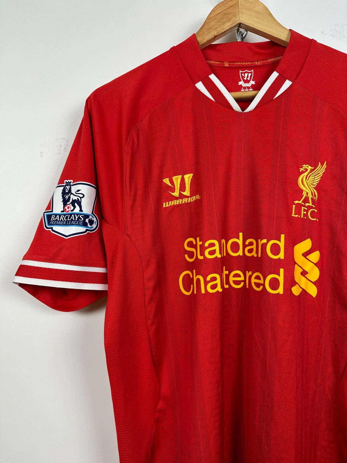 Vintage 2013/14 Warrior Liverpool Premier League Gerrard #8 Jersey Size US L / EU 52-54 / 3 - 3 Thumbnail