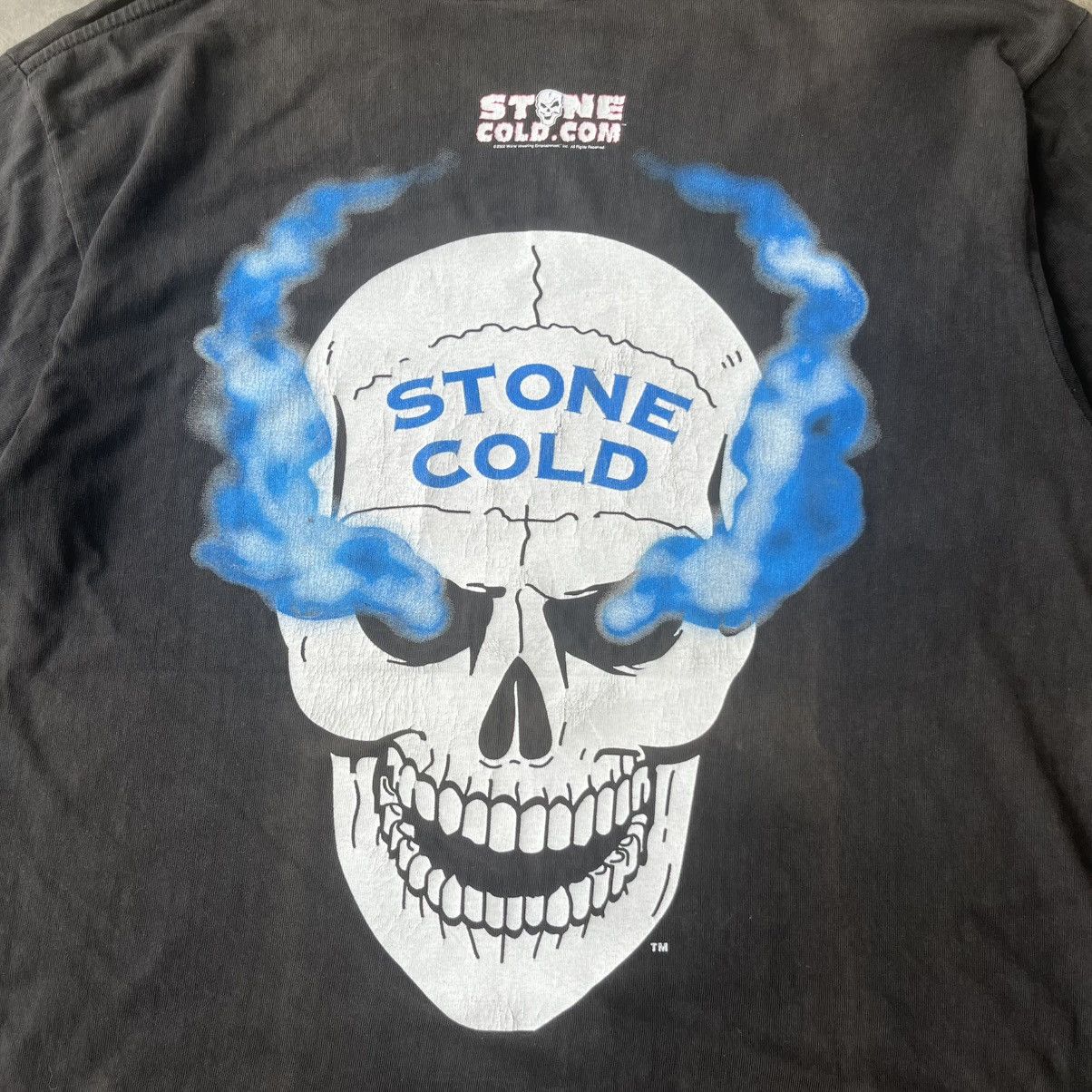 Vintage Vintage 2002 Stone Cold Steve Austin T-Shirt WWE Skull Y2K Size US M / EU 48-50 / 2 - 2 Thumbnail