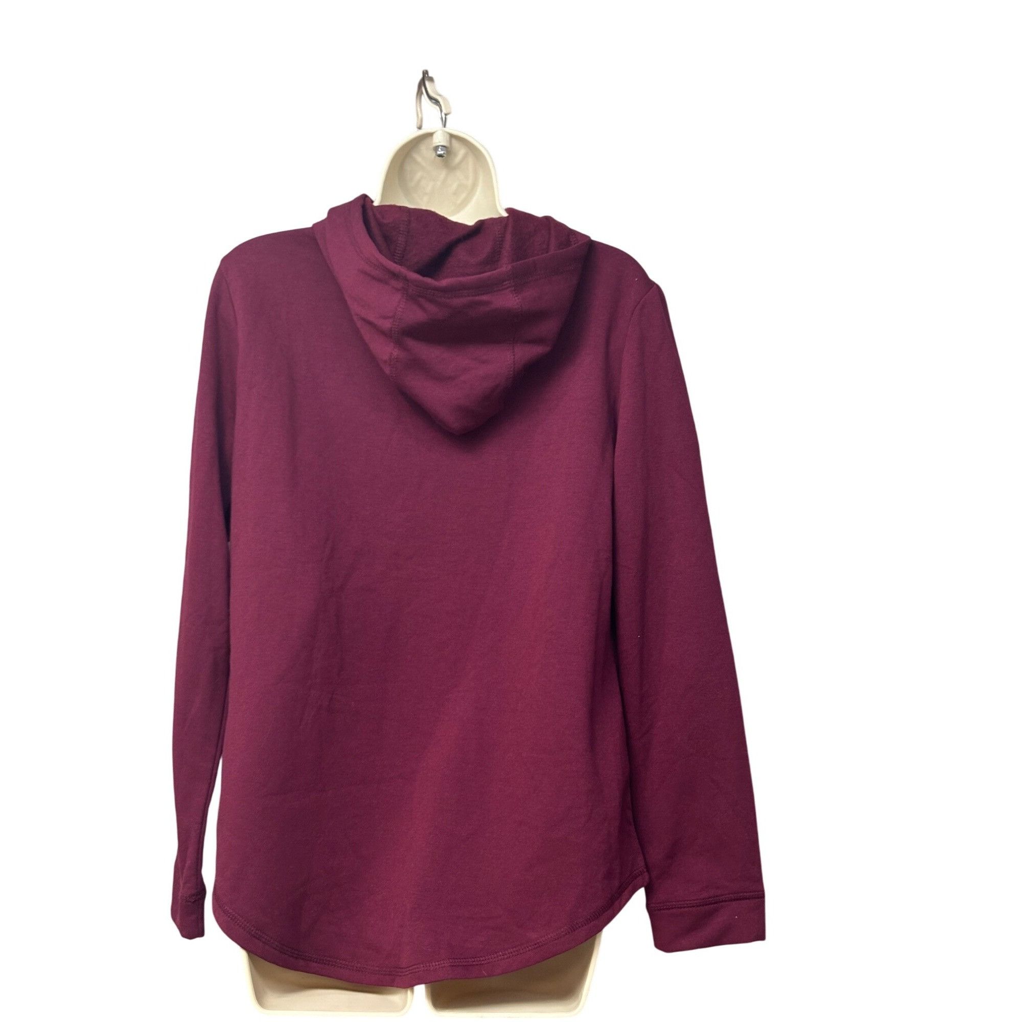 Other St. John’s Bay Quilted front Women’s Hoodie, Burgundy, Sz. S Size S / US 4 / IT 40 - 4 Thumbnail