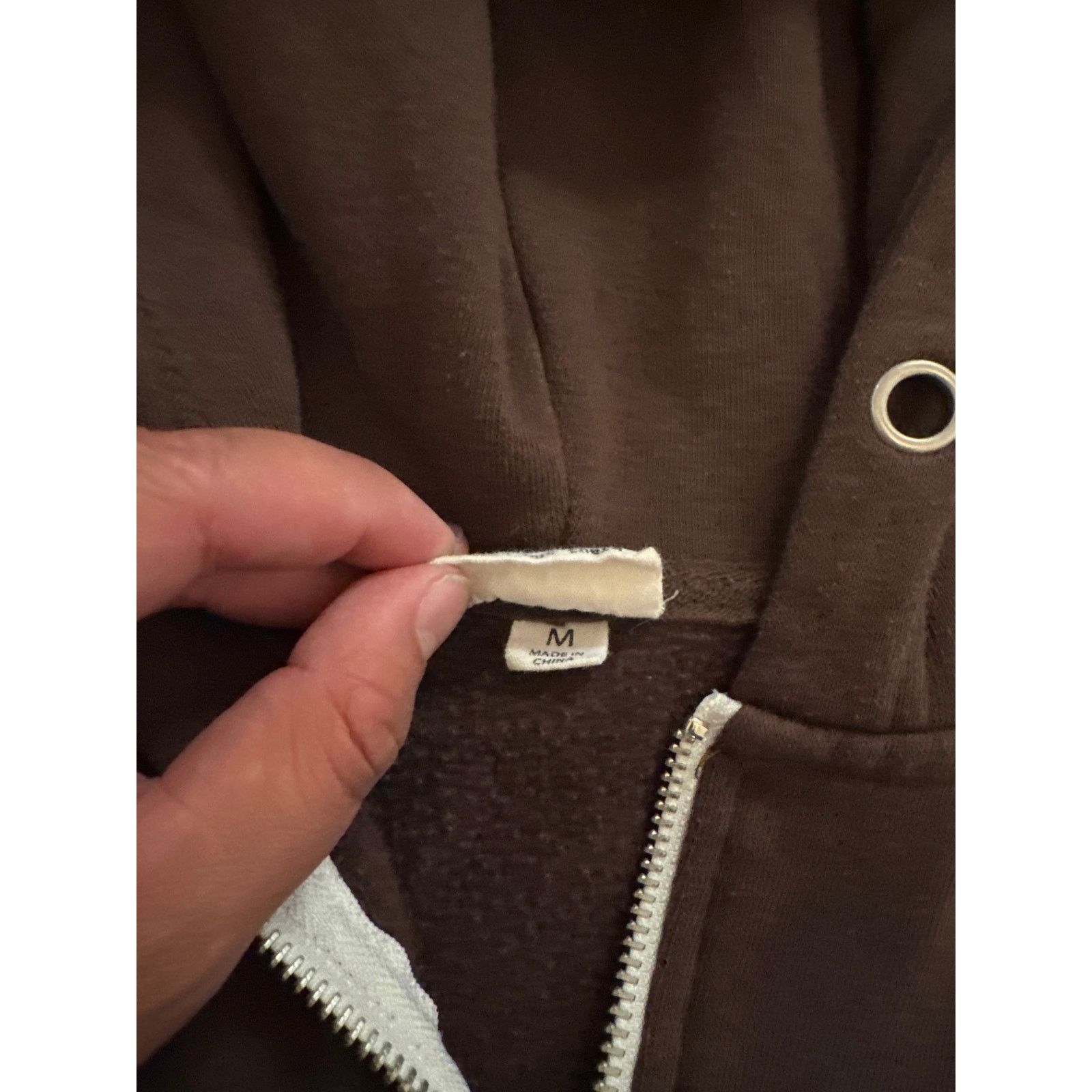 Pacsun × Vintage Vintage Y2K Reflex Full Zip Hoodie Brown Med 20x22 Size M / US 6-8 / IT 42-44 - 4 Thumbnail