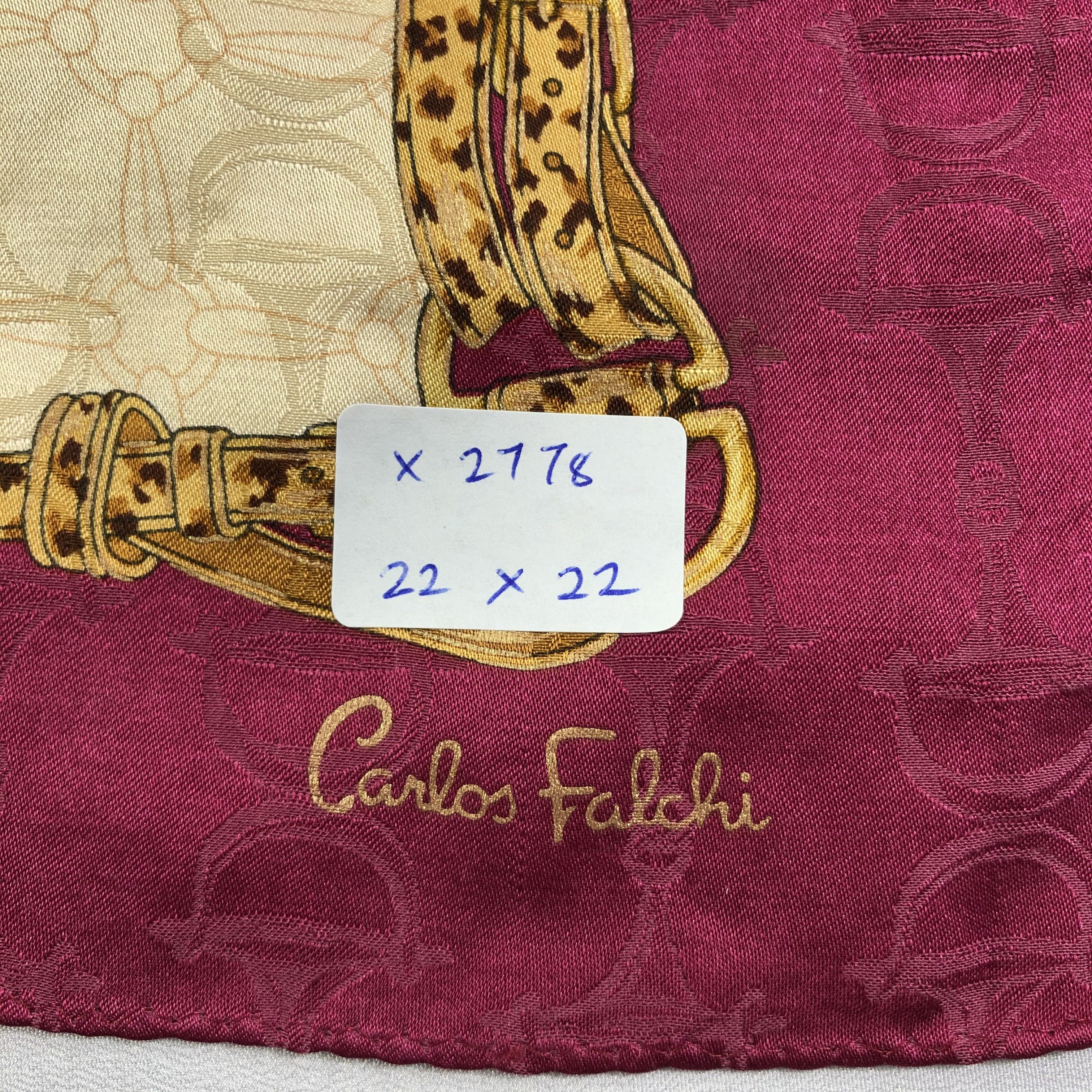 Vintage Vintage Carlos Falchi Silk Scarf Size ONE SIZE - 6 Thumbnail