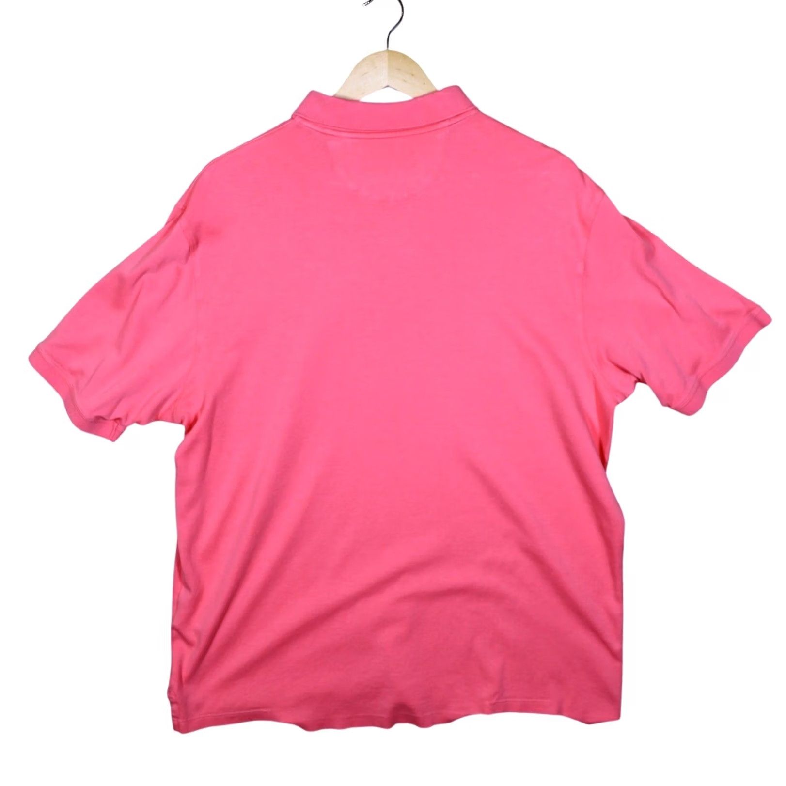 Roundtree & Yorke Roundtree & Yorke Men's Polo Shirt Size L Coral Pink Short Sleeve Supima Cotton Size US L / EU 52-54 / 3 - 4 Thumbnail