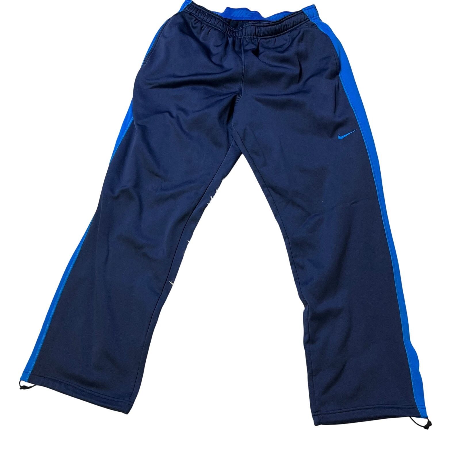 Nike Nike pants Mens Blue Therma-Fit Fleece Pocket Drawstring XL Size US 42 / EU 58 - 1 Thumbnail