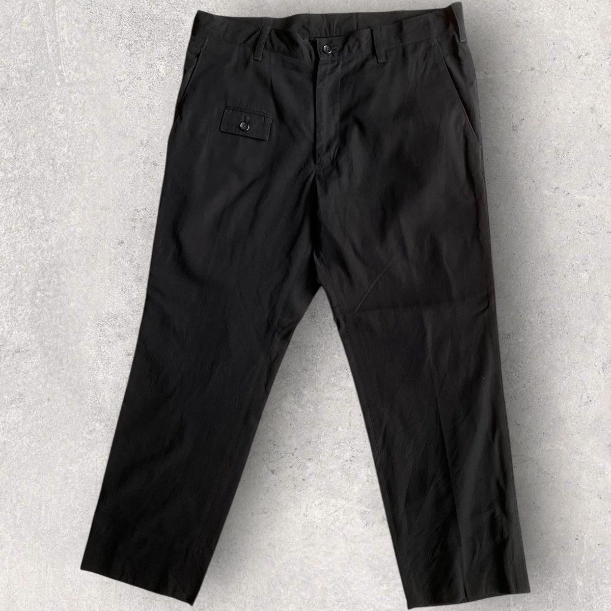 Yohji Yamamoto AW07 Wool Gabardine Front Pocket Pants Size US 34 / EU 50 - 3 Thumbnail