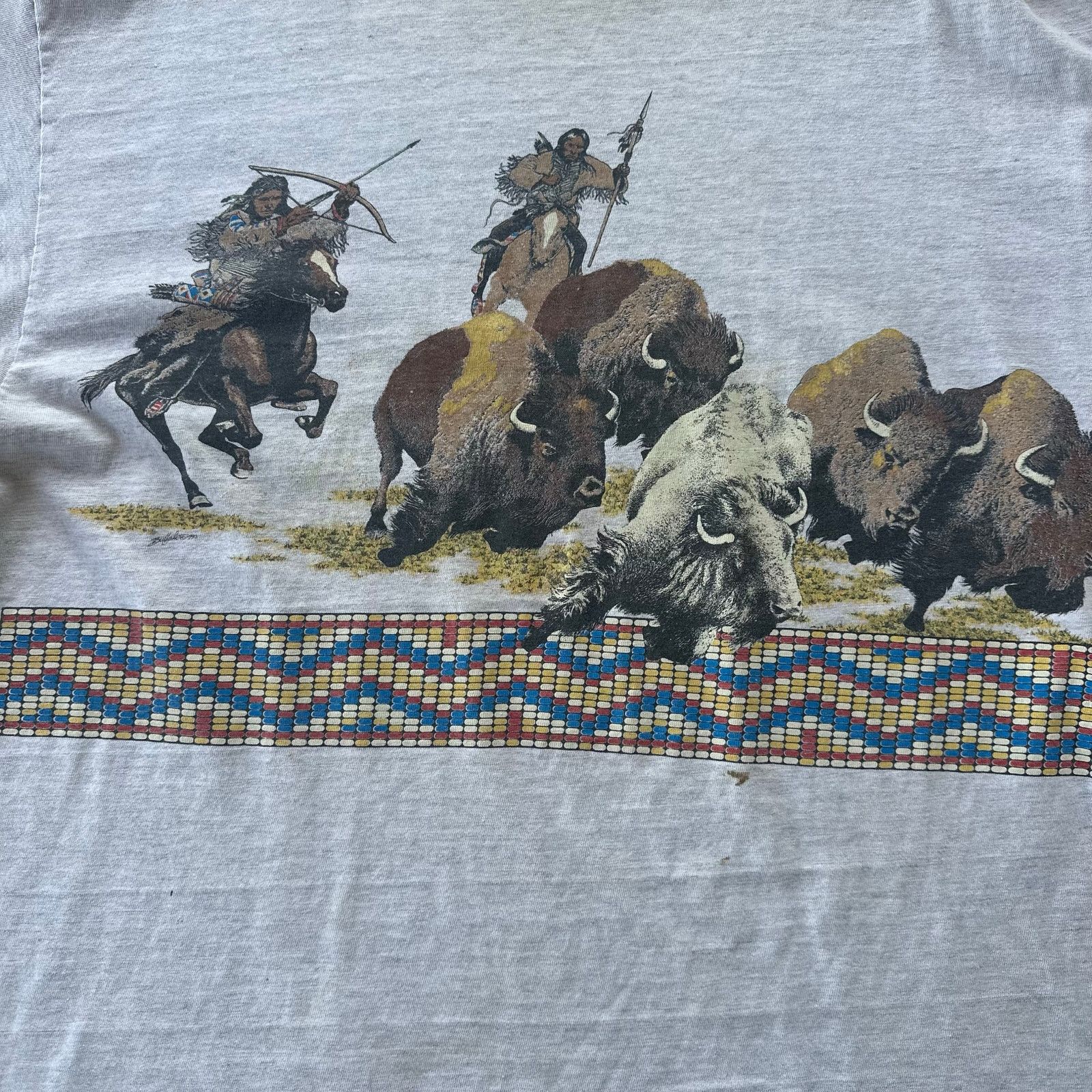 Other Vintage AOP Adirondacks 80s Native American buffalo tee Size US L / EU 52-54 / 3 - 2 Thumbnail