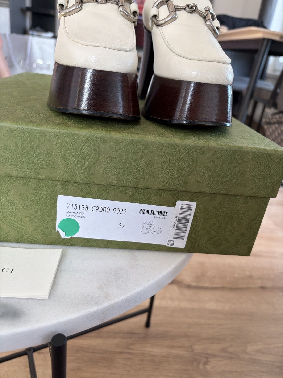 Gucci Gucci platform horsebit loafer white Size US 7 / IT 37 - 6 Thumbnail