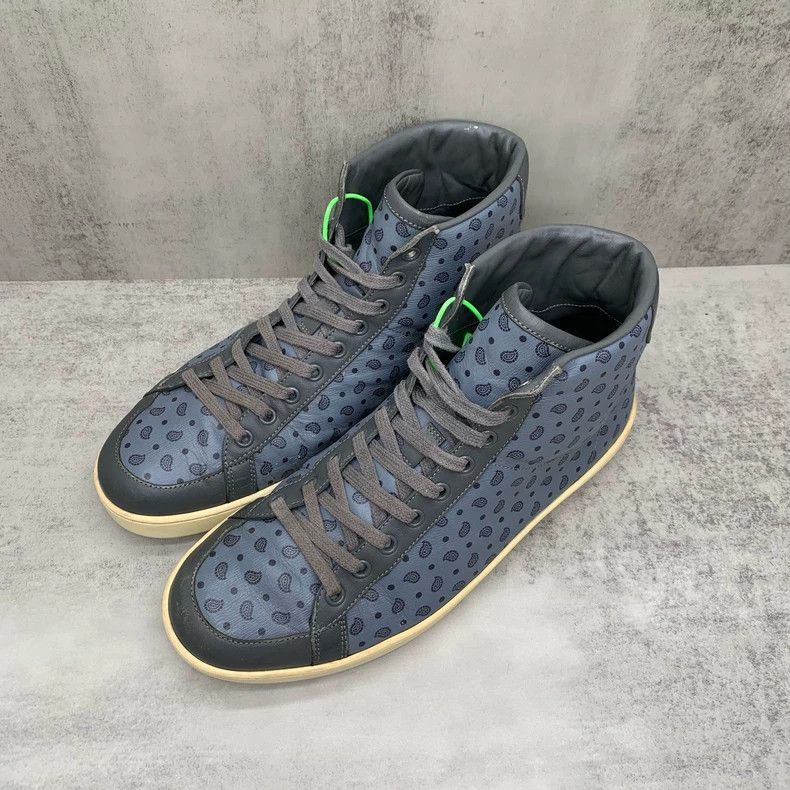 Gucci Gucci Blue HighTop Sneakers Size 7-2505 Size US 7 / EU 40 - 2 Thumbnail