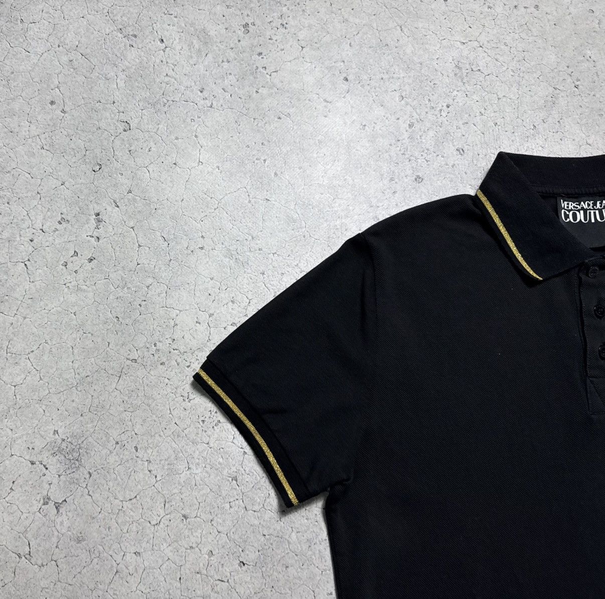 Versace Jeans Couture Versace Jeans Couture Black Luxury Polo Shirt Size M Size US M / EU 48-50 / 2 - 3 Thumbnail