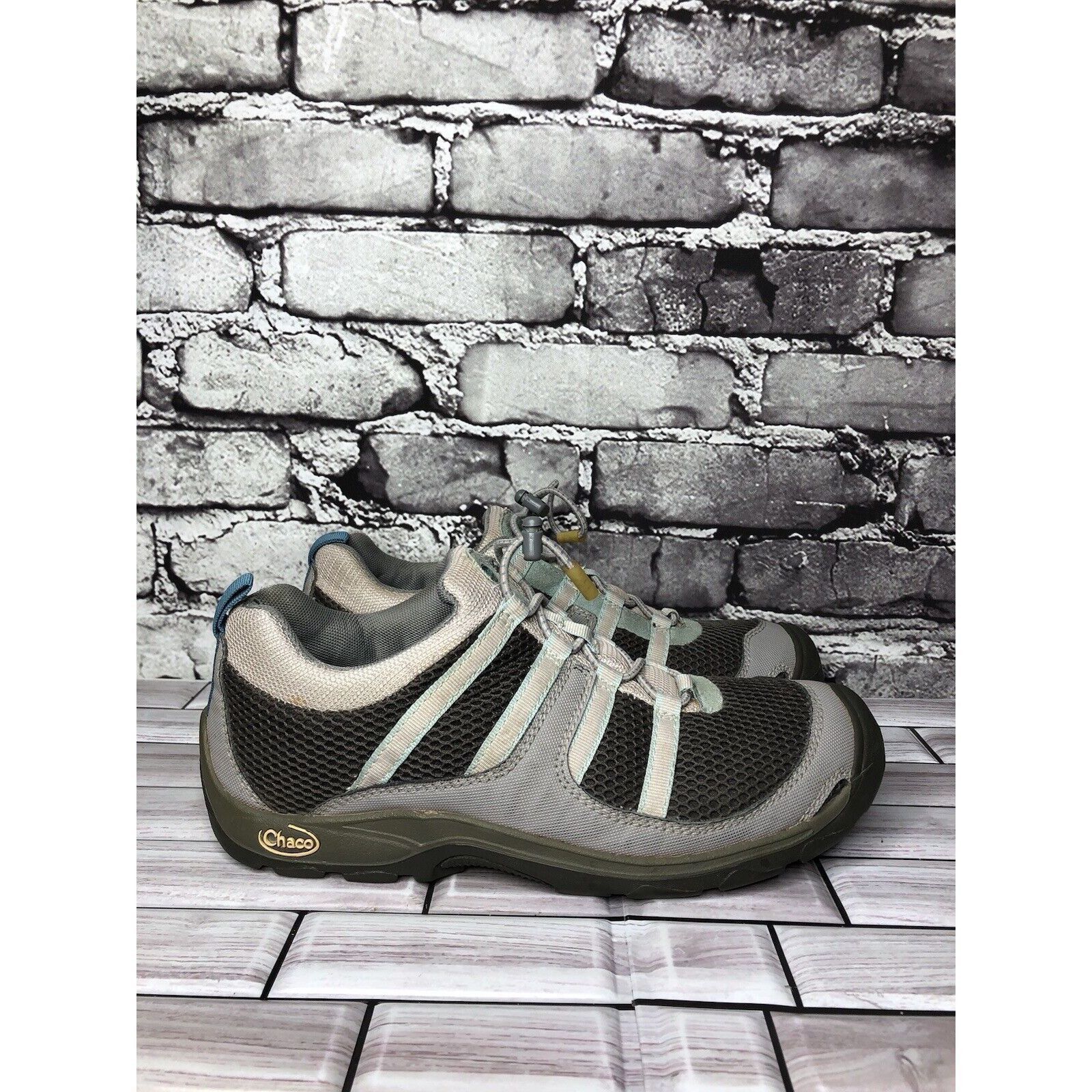Chaco Chaco Suntrail Mist Gray Mesh Blue Casual Trail Hiking Shoes Size US 7.5 / IT 37.5 - 15 Thumbnail