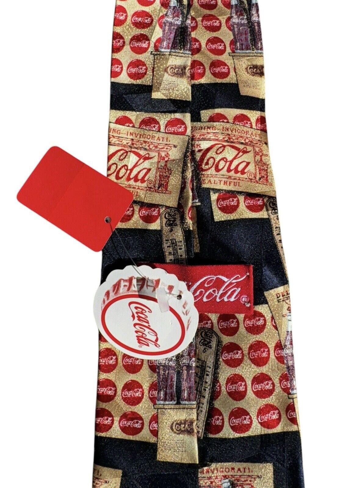 Coca Cola Vintage Coca Cola Coke Themed Neck Tie Americana 100% Silk Size ONE SIZE - 4 Thumbnail
