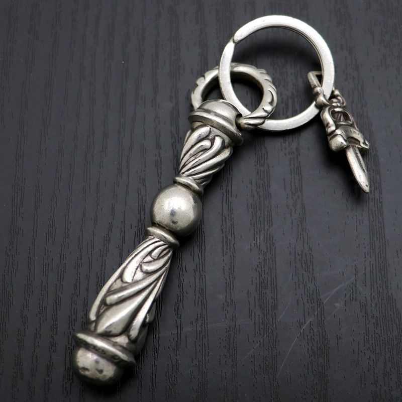 小物 CHROME HEARTS CELTIC ROLLER KEY RING Chrome Hearts Chrome Hearts Campana and Dagger Key Ring