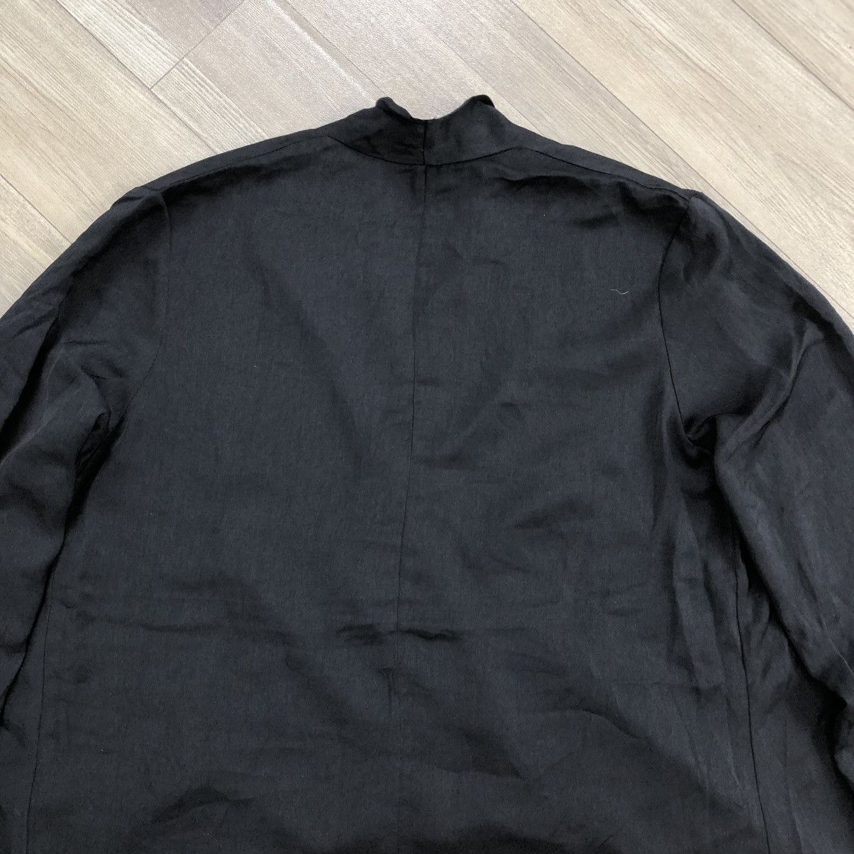 Helmut Lang Helmut Lang Draped Wrap Black Blouse Italian Designer Luxury Size M / US 6-8 / IT 42-44 - 14 Thumbnail