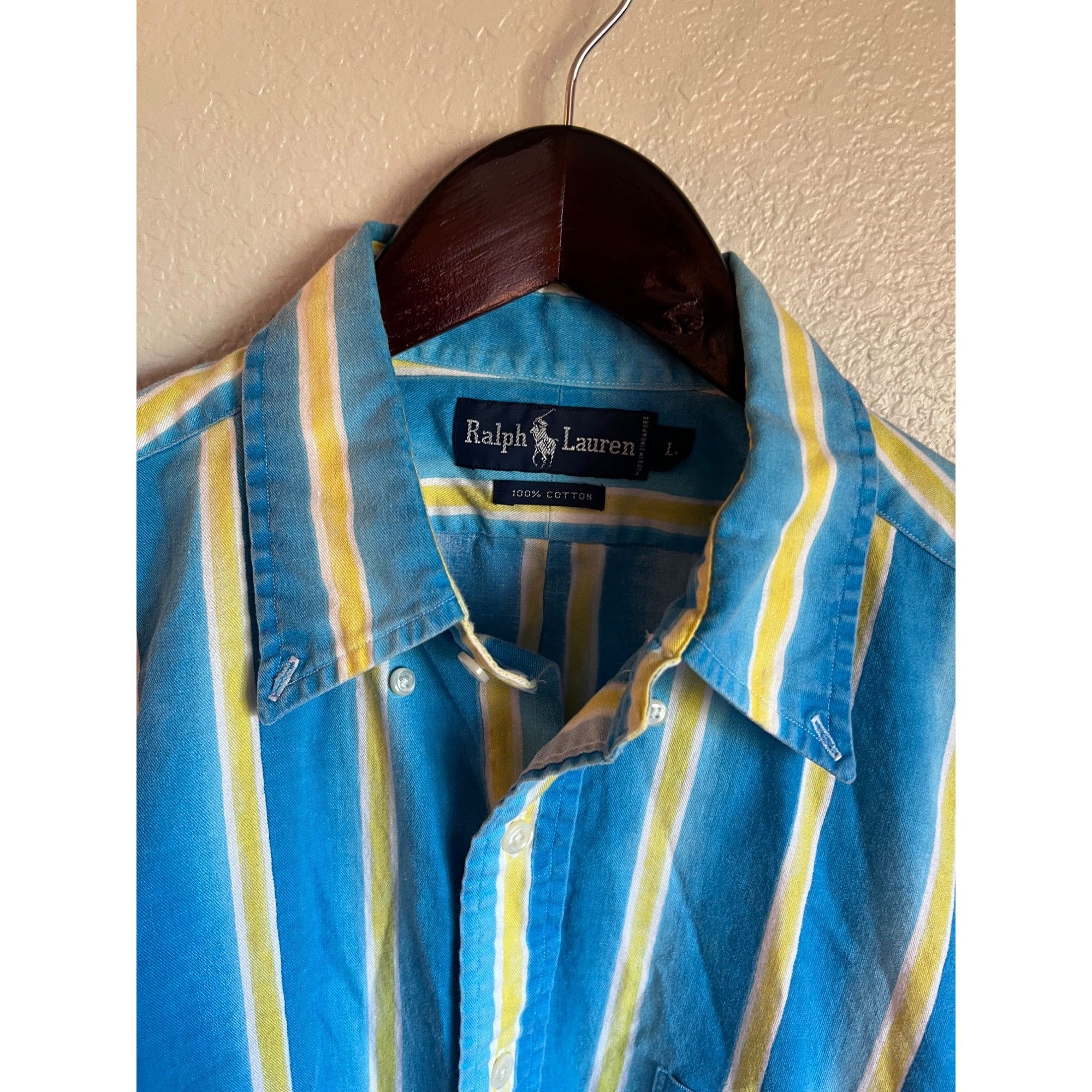 Ralph Lauren Vintage Ralph Lauren Short Sleeve Button Up Shirt - Size L Size US XL / EU 56 / 4 - 3 Thumbnail