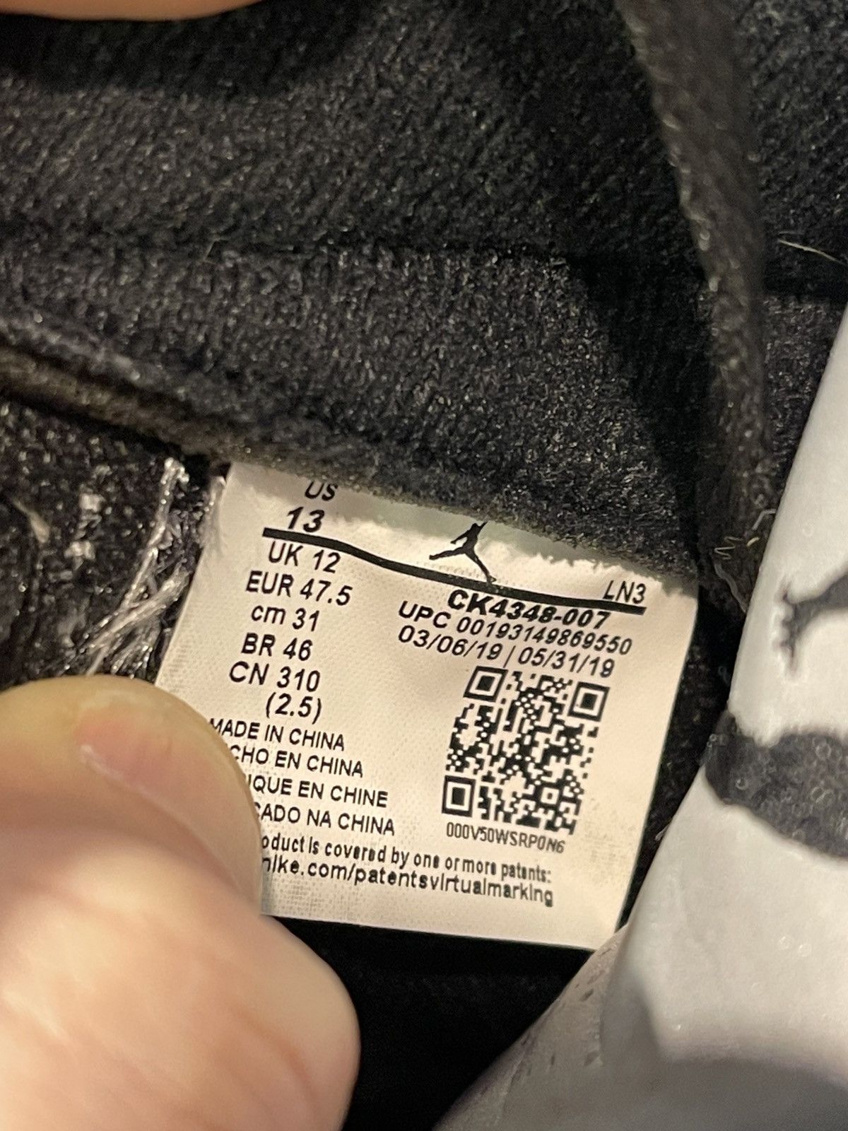 Jordan Brand Size 13 - Jordan 3 Retro Tinker Black Cement Gold Size US 13 / EU 46 - 11 Thumbnail