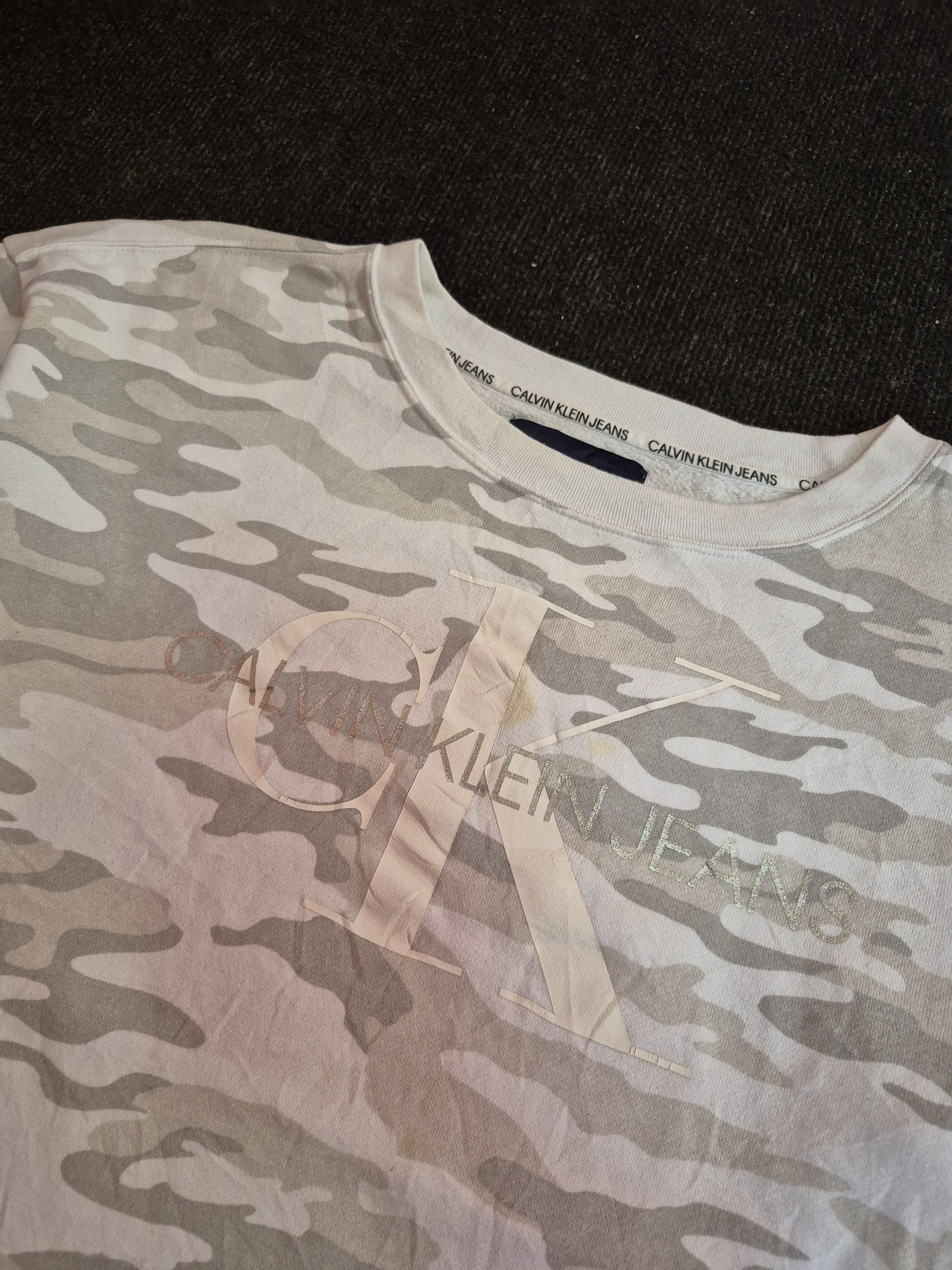 Calvin Klein 🔥 Calvin Klein Big Logo Camo Sweatshirt Jumper Size US M / EU 48-50 / 2 - 3 Thumbnail