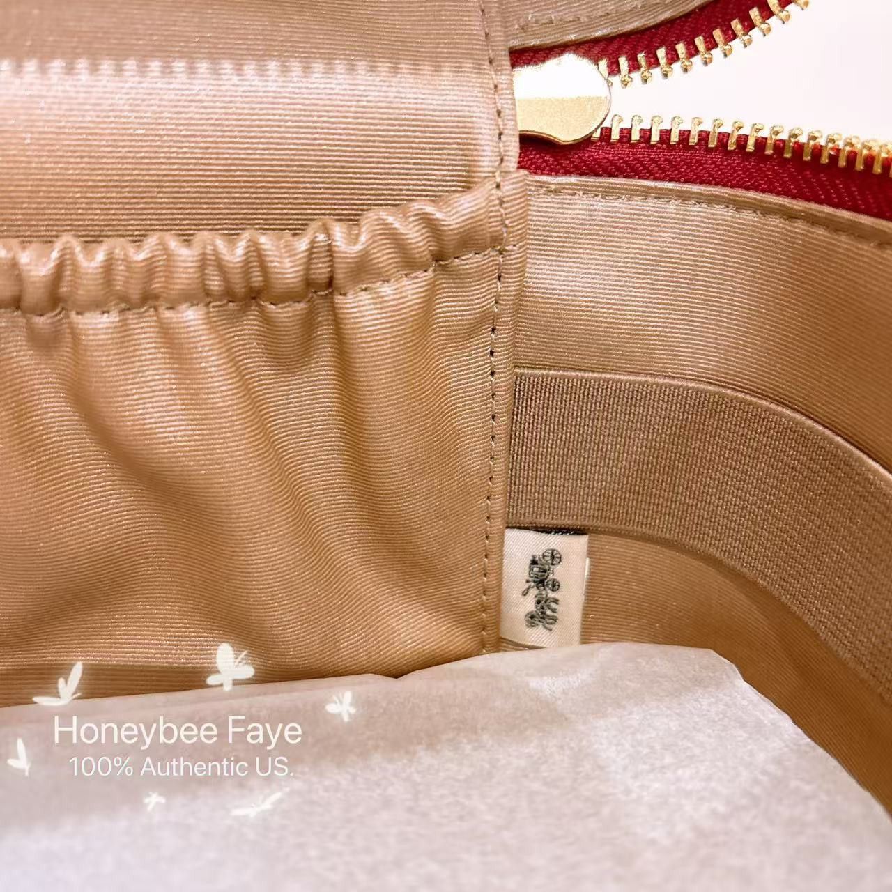 Coach 🍒 Cosmetic Case In Signature Canvas With Cherry CZ025 Size ONE SIZE - 5 Thumbnail