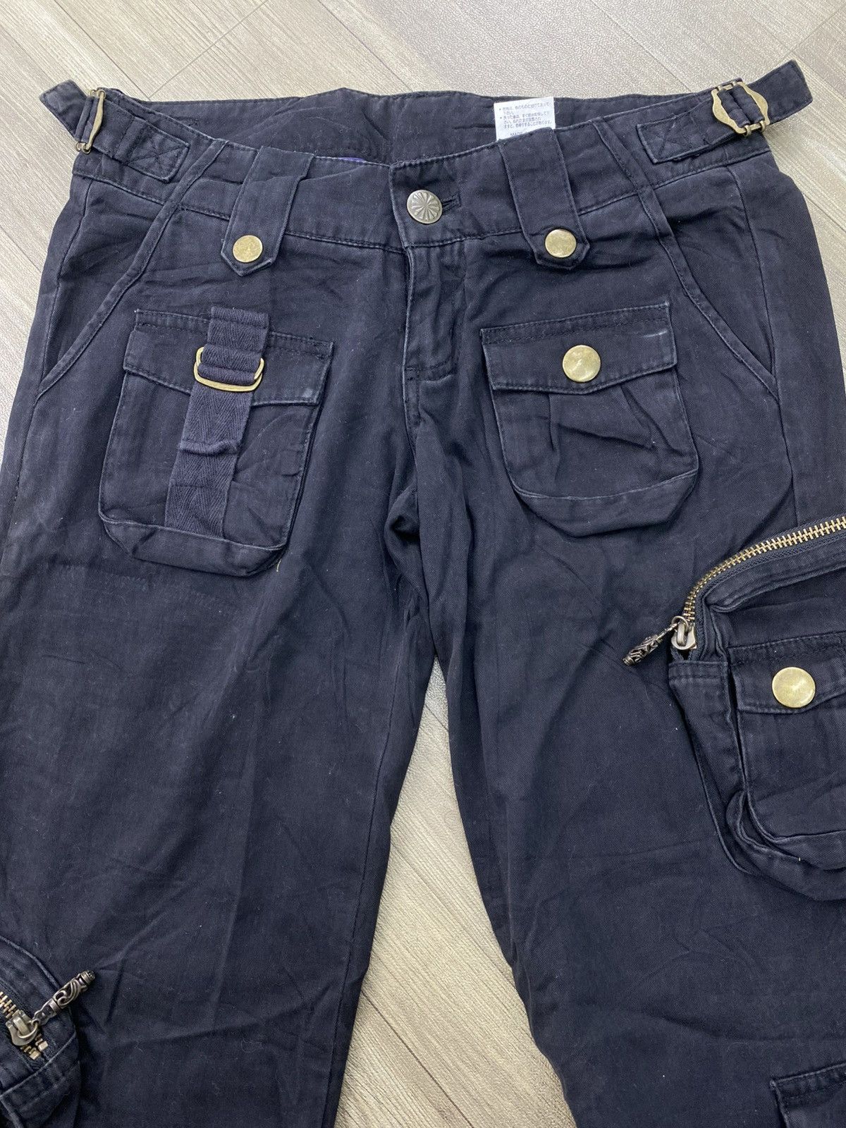 If Six Was Nine 2000s Freak Sly 3D Bondage Gothic Punk Lgb Cargo Pants Y2K Size US 28 / EU 44 - 9 Thumbnail