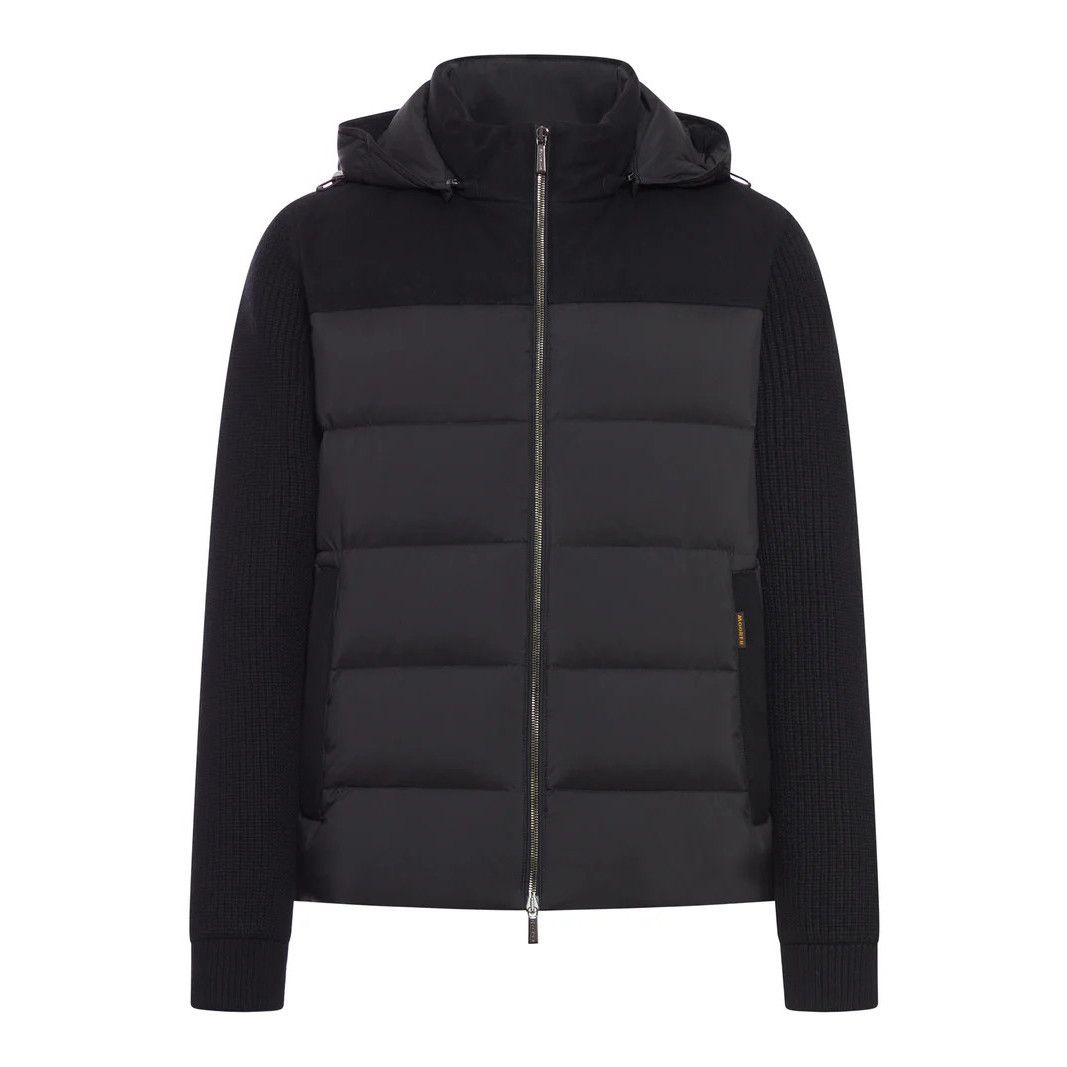 MooRER MOORER Black Zip Hooded Jacket New & Authentic (Men's size:5 Size US L / EU 52-54 / 3 - 1 Preview