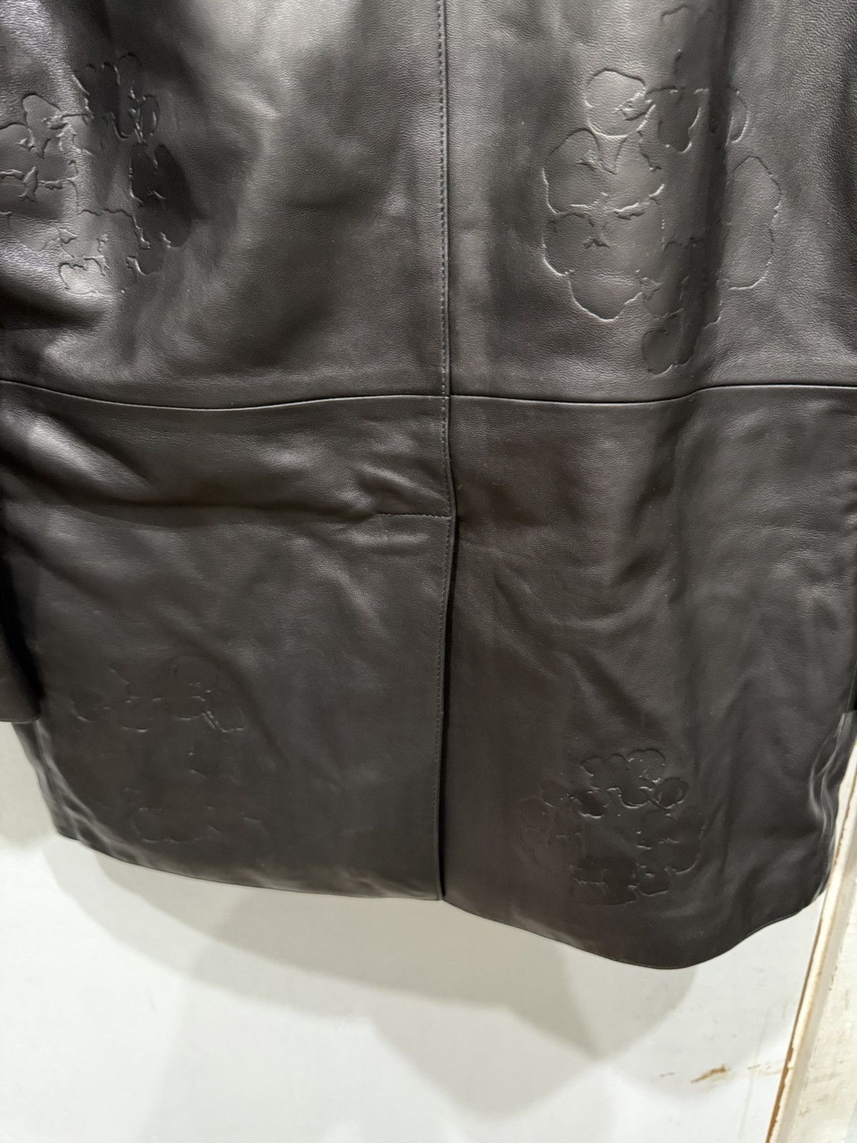 DENIM TEARS Denim Tears Oakland Wreath Winter Leather Coat Size US S / EU 44-46 / 1 - 20 Thumbnail