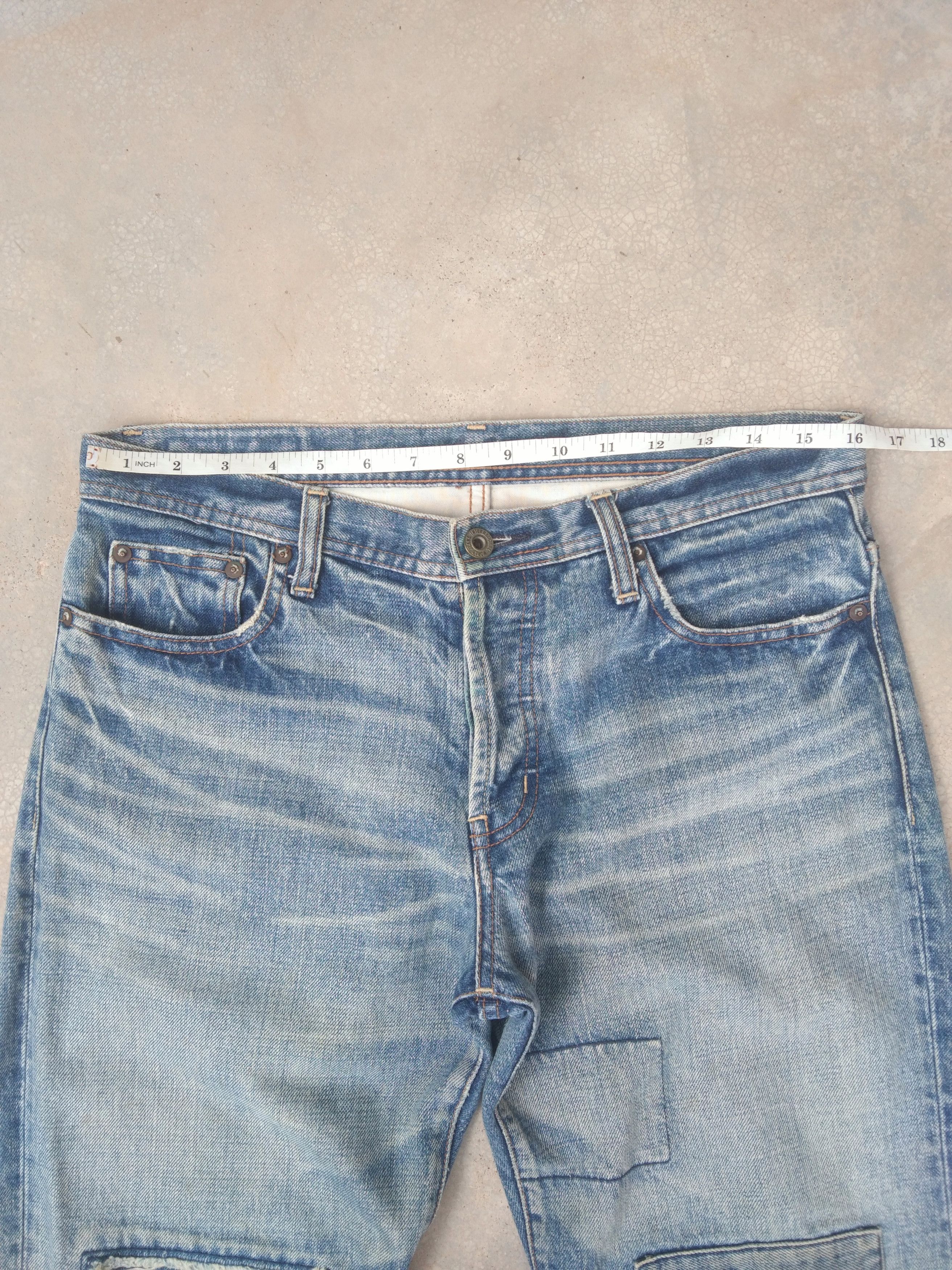 Japanese Brand Vintage Japanese Brand Distressed Jeans 32x31 Size US 32 / EU 48 - 5 Thumbnail