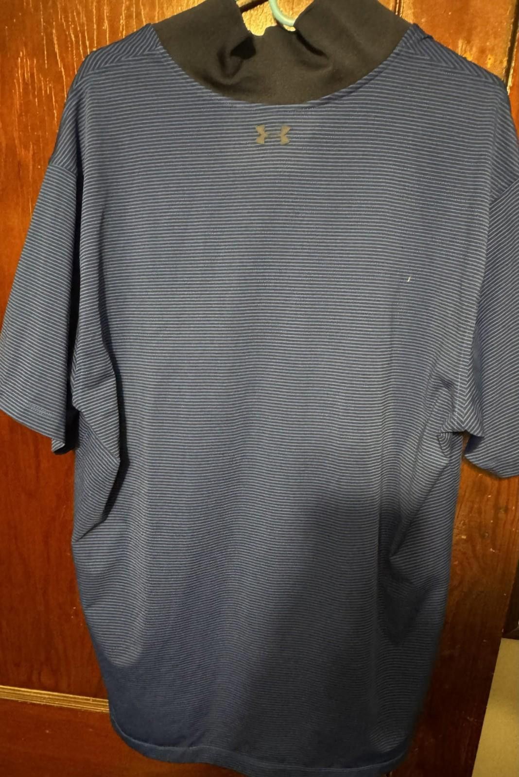 Under Armour Under Armour Golf Polo Shirt Blue Striped Men's Size XXL Size ONE SIZE - 2 Thumbnail