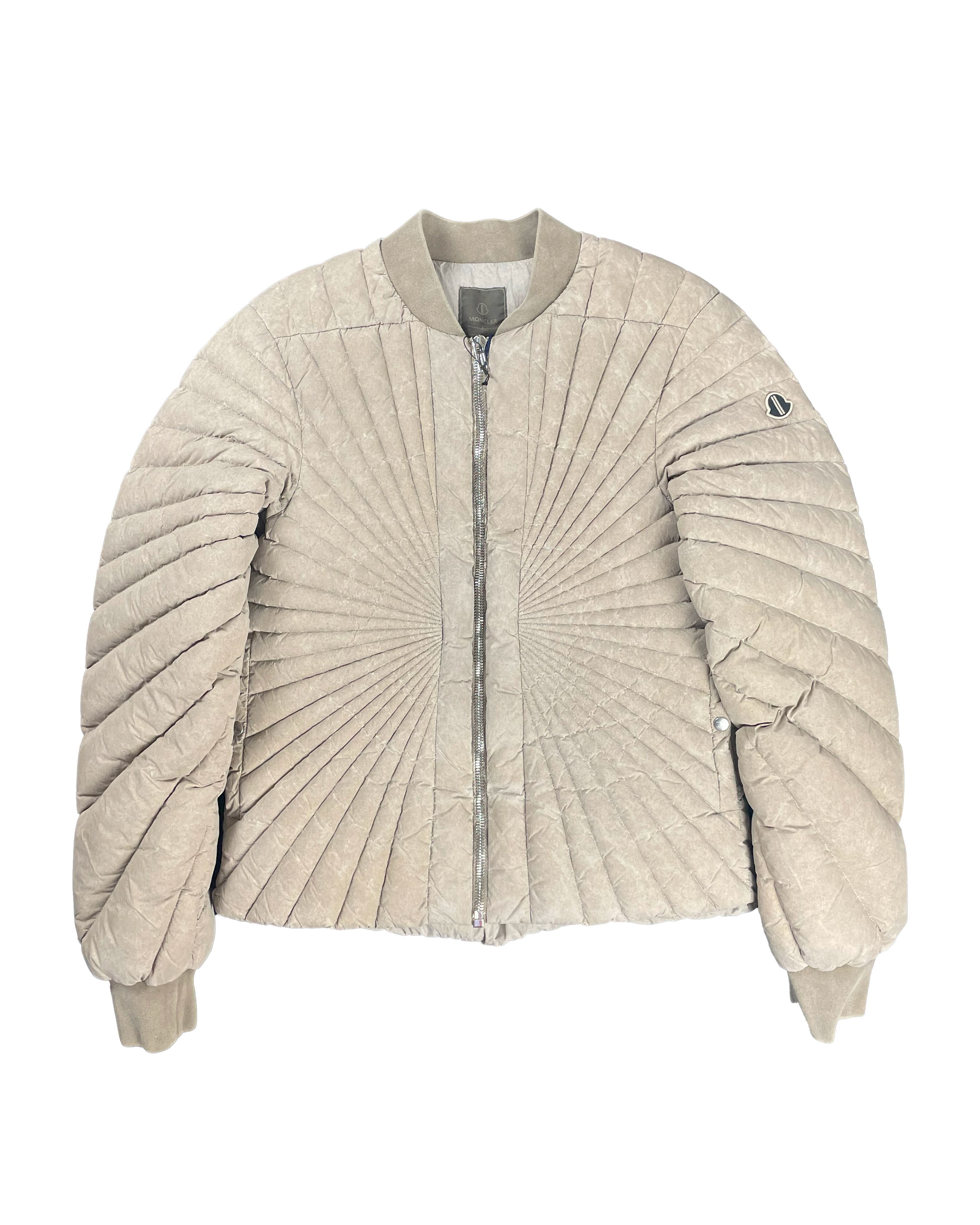 Pre-owned Moncler X Rick Owens Moncler Radiance Flight Jacket Dirt Duvet