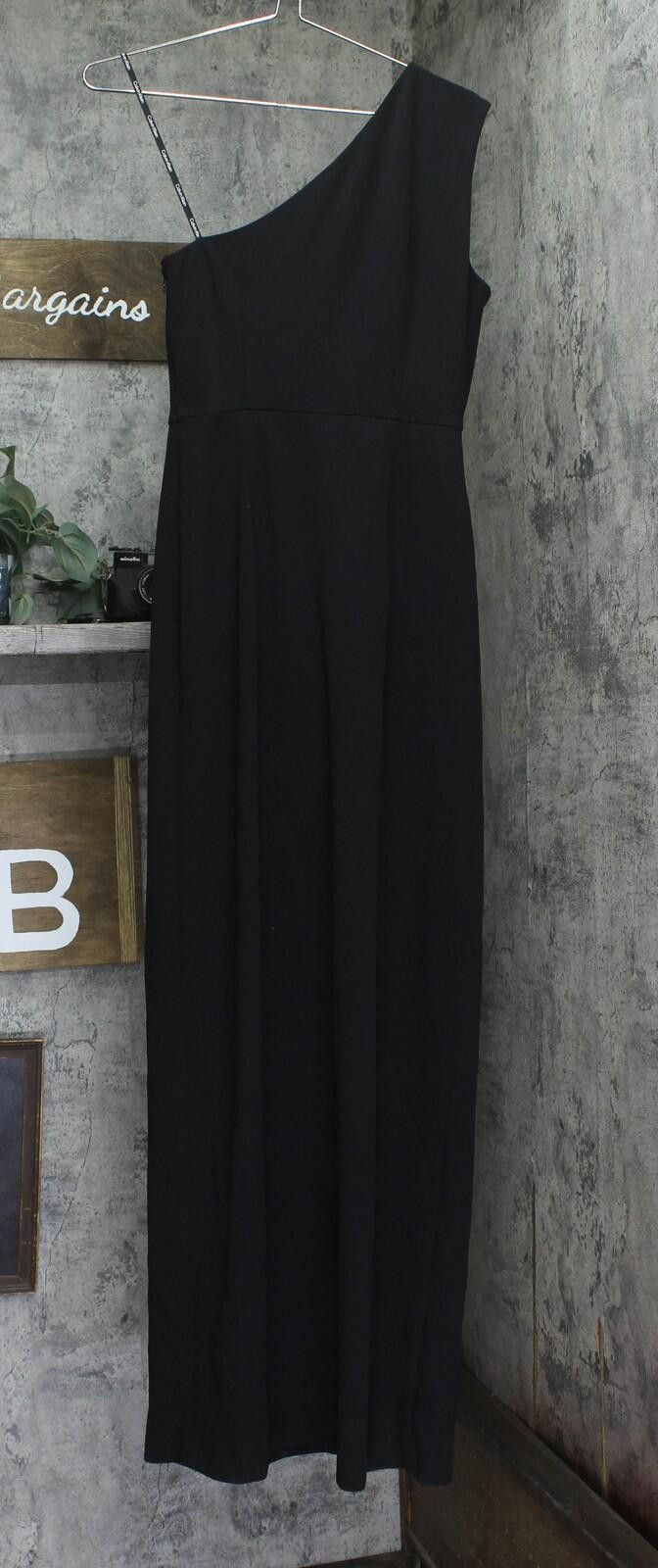 Calvin Klein Calvin Klein Shoulder Gown With Waist Ruch Cd9b22m3 Black 4 Size S / US 4 / IT 40 - 2 Thumbnail