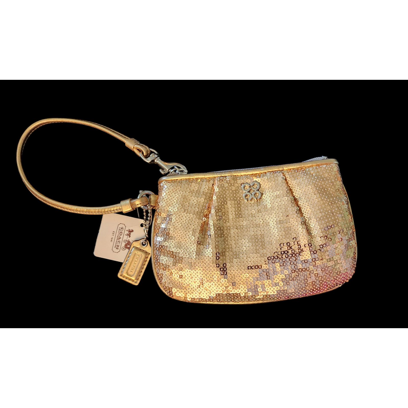 Coach gold clutch clearance