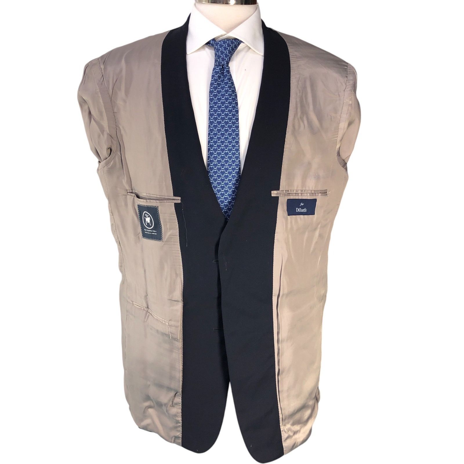 Hart Schaffner Marx Hart Schaffner Marx HSM Size 42L Blazer Navy Bronze Button Size 42L - 13 Thumbnail