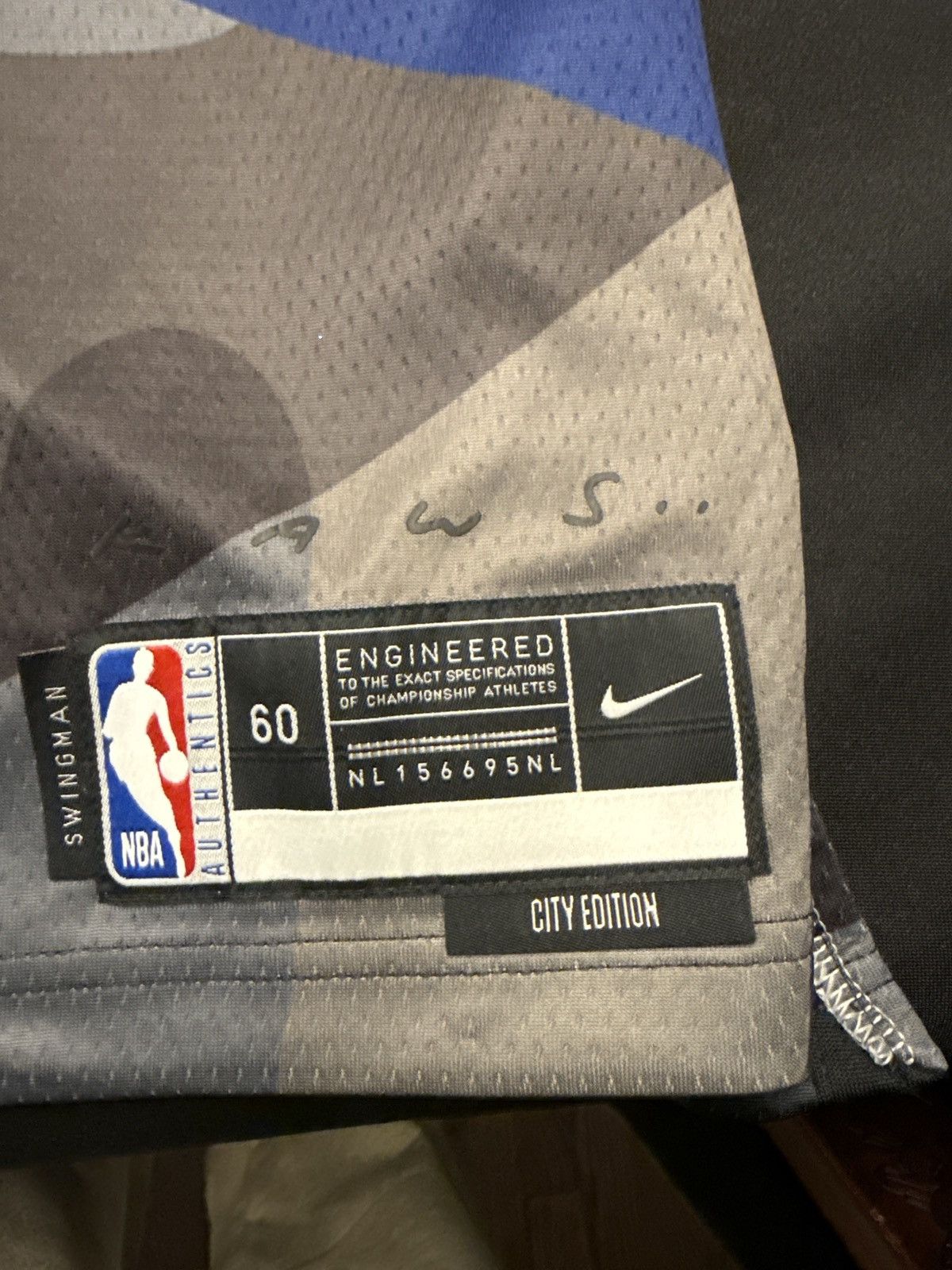 Nike *NEW*Size 60 City Edition Nets Jersey 3XL/2XL Size US XXL / EU 58 / 5 - 7 Thumbnail