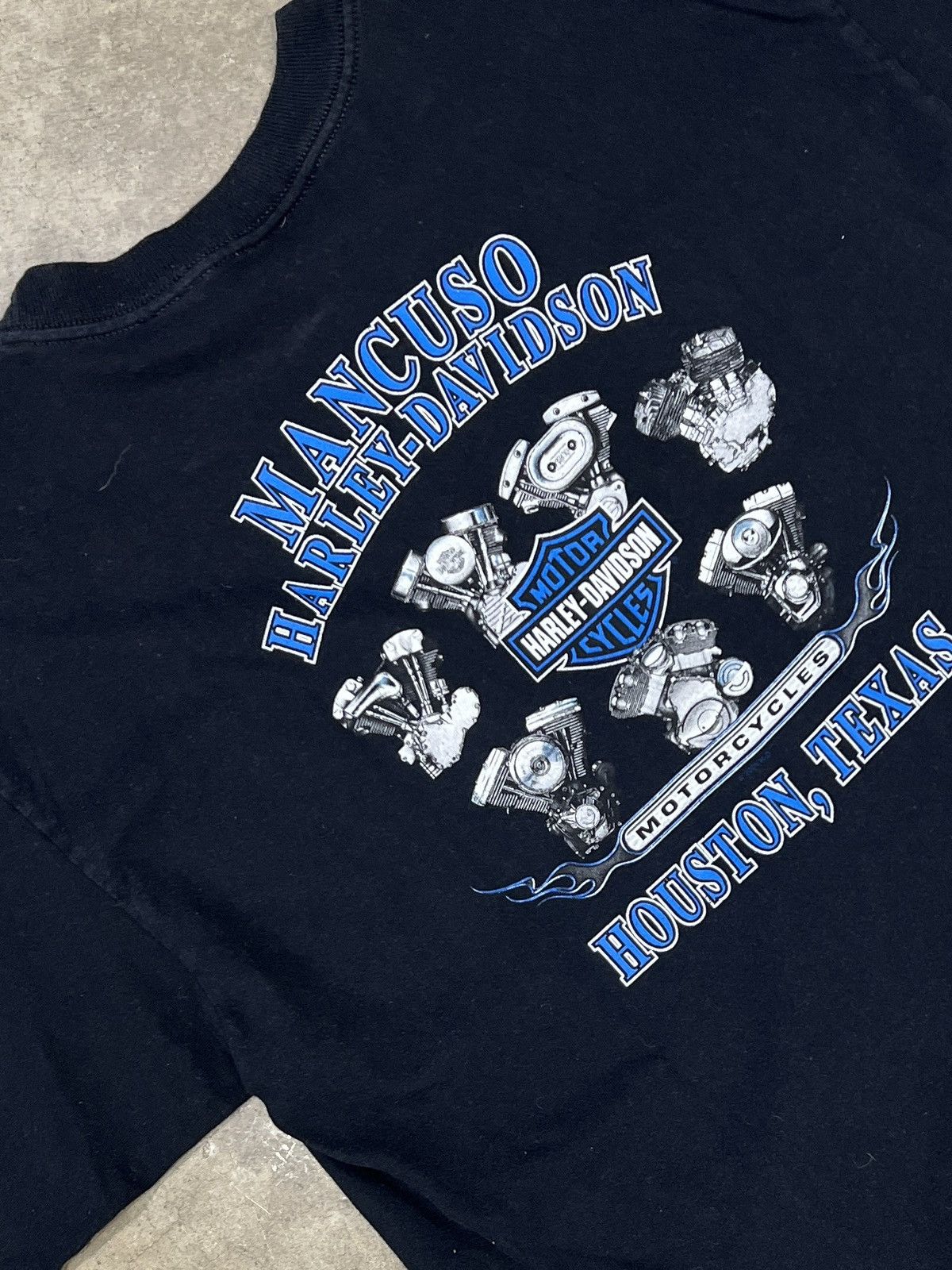 Harley Davidson Vintage Harley Davidson American Muscle Houston Texas Large Size US L / EU 52-54 / 3 - 5 Thumbnail