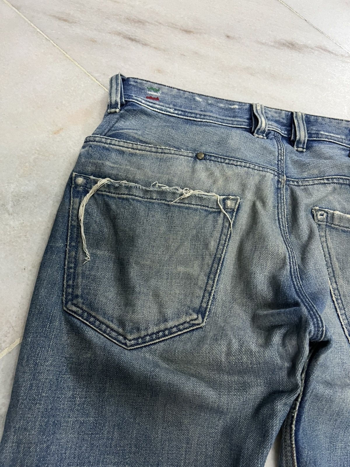 Diesel × If Six Was Nine × Japanese Brand 💥Insane 90s Diesel Industry Paddom Distressed Mud Wash Jean Size US 32 / EU 48 - 14 Thumbnail