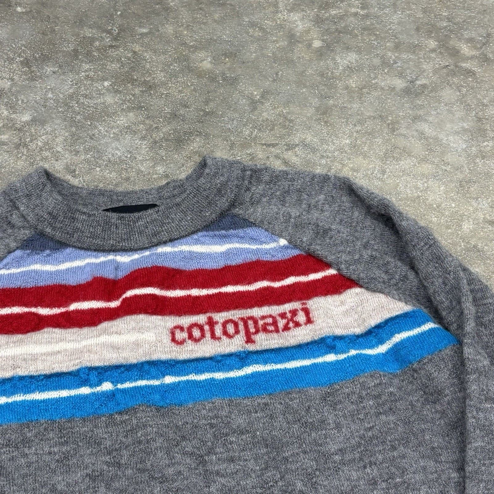 Cotopaxi Cotopaxi Libre Llama Unisex Sweater Gray Red White Blue Size M / US 6-8 / IT 42-44 - 4 Thumbnail