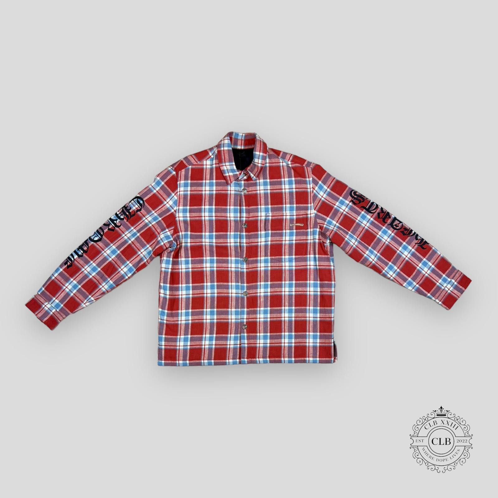 Chrome Hearts Chrome Hearts Padded Flannel Shirt Size ONE SIZE - 1 Thumbnail