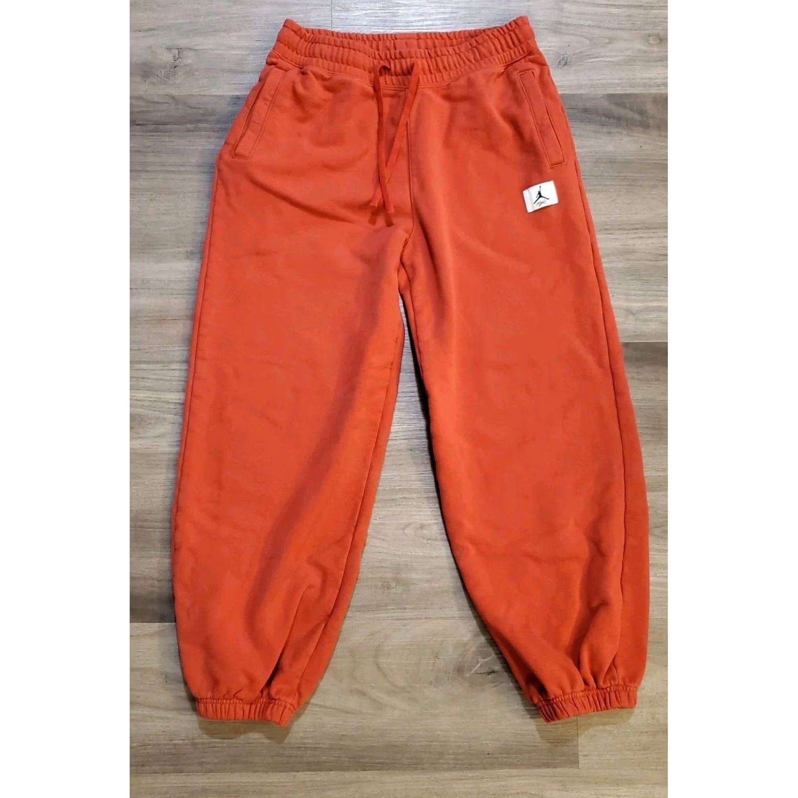Jordan Brand VINTAGE Air Jordan Pants Mens M Red Flight Fleece Sweatpants Joggers EUC Size US 31 - 2 Thumbnail