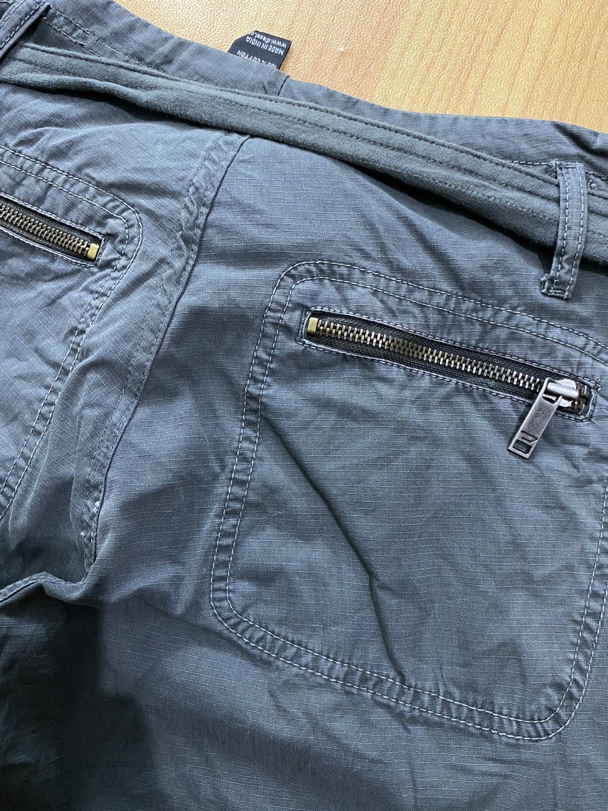 Diesel × Vintage 2000s Diesel Industry army cargo pants Size US 27 - 6 Thumbnail