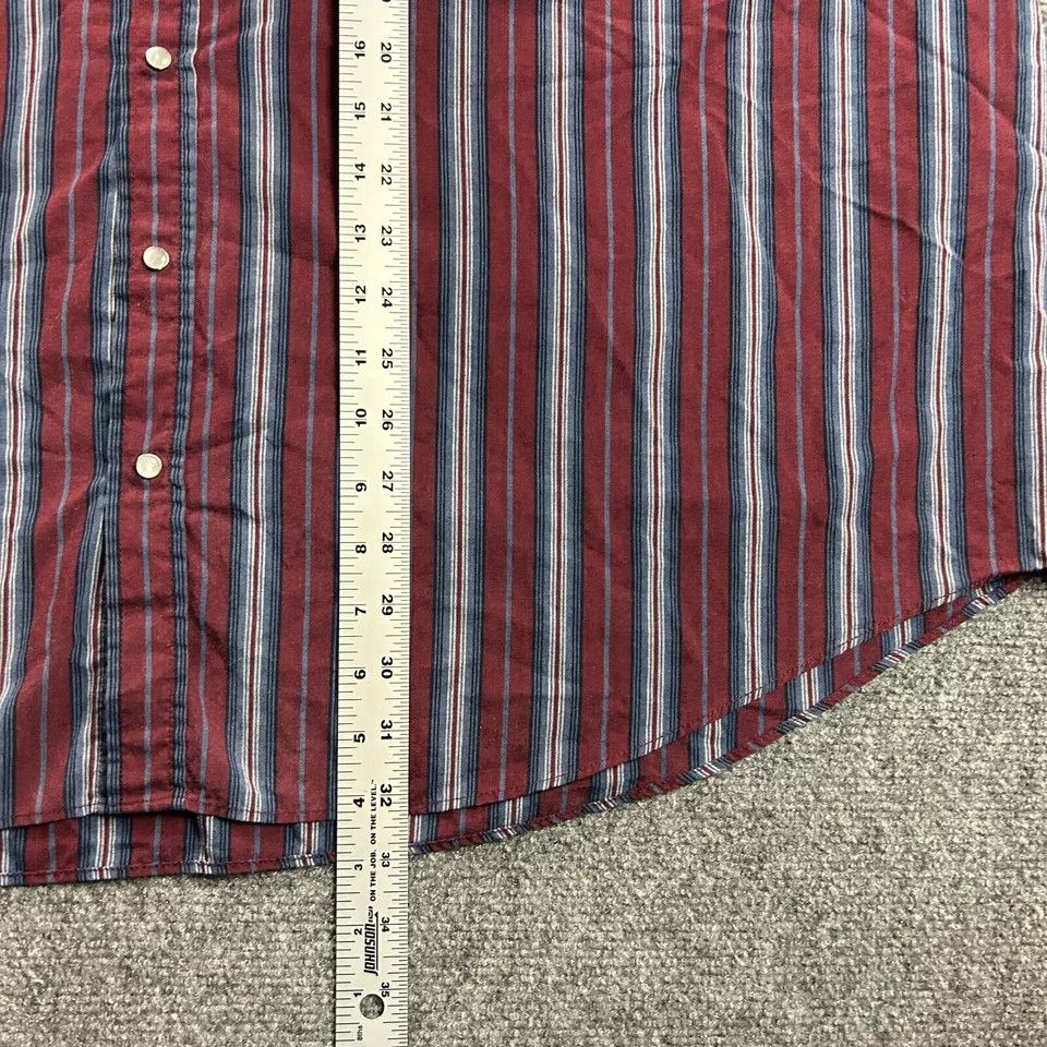 Vintage VTG Plains Westernwear Shirt Mens 3X Striped Big Pearl Snap Size US XXL / EU 58 / 5 - 5 Thumbnail