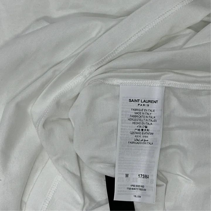 Saint Laurent Paris Saint Laurent Logo Print Short Sleeve T-Shirt-2507 Size US M / EU 48-50 / 2 - 5 Thumbnail