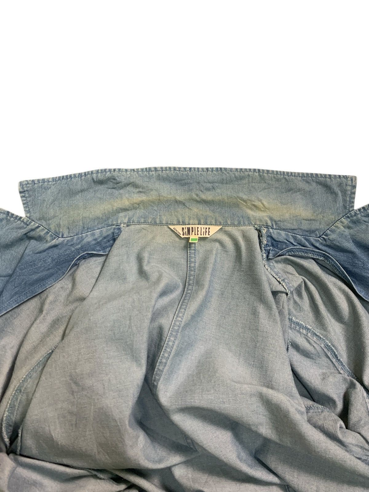 RENOWN Rare Vintage Simple Life Renown Soft Denim Chore Jackets Size US L / EU 52-54 / 3 - 8 Thumbnail