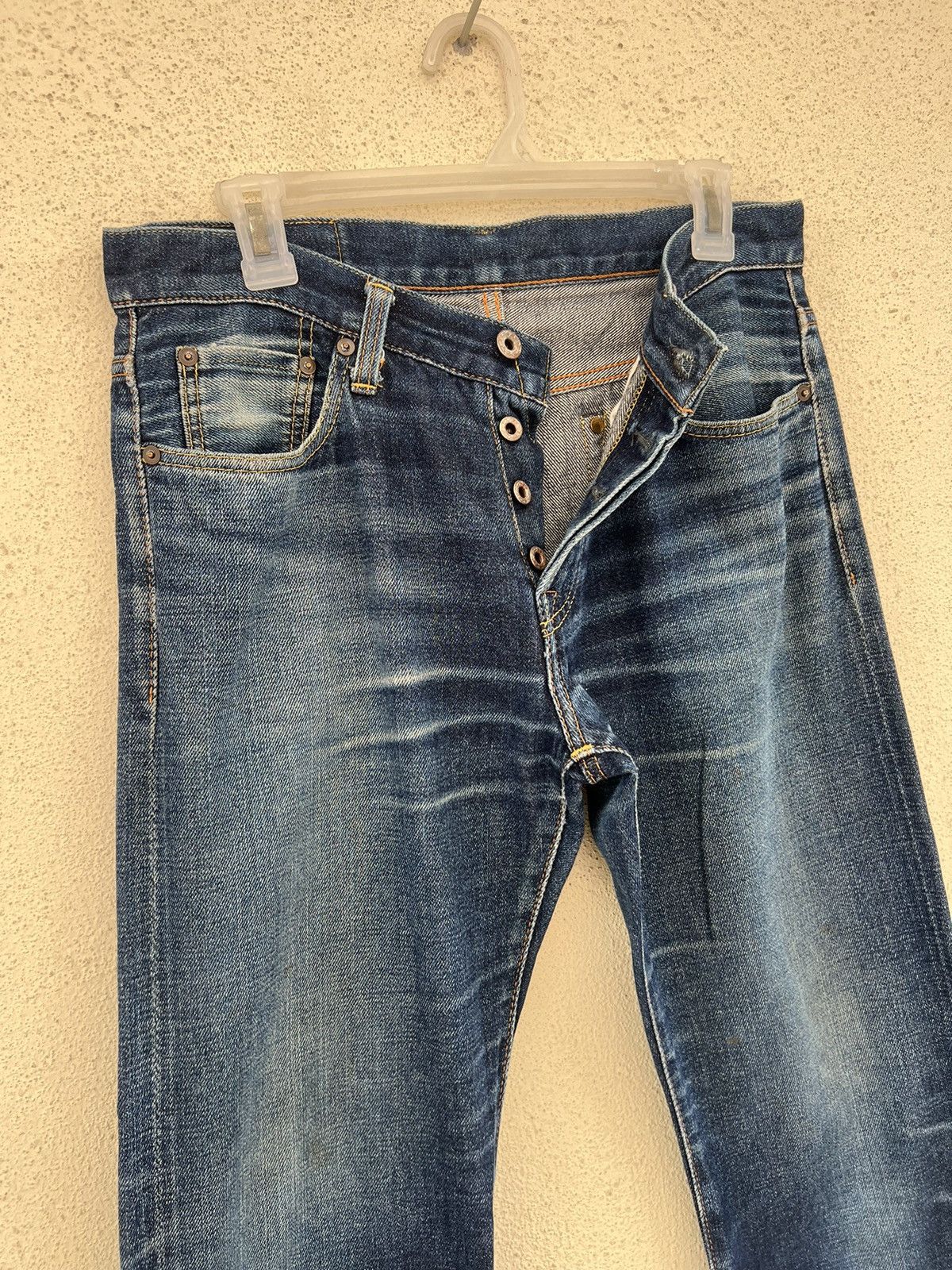 Vintage Vintage AKATSUKI Japan Faded Blue Denim Selvedge Jeans Size US 30 / EU 46 - 8 Thumbnail