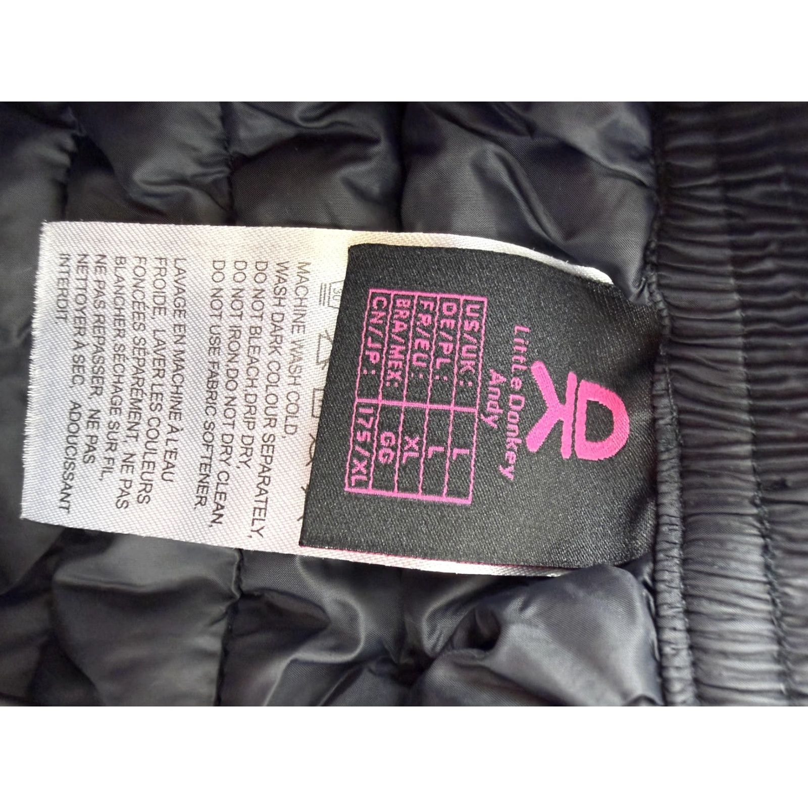 Vintage VINTAGE Little Donkey Andy Skirt Womens L Black Quilted Insulated Athletic Hiking Size 36" / US 14 / IT 50 - 4 Thumbnail