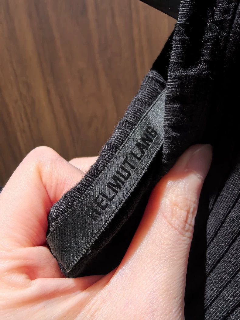Helmut Lang HELMUT LANG Short sleeve top with irregular black design Size XS / US 0-2 / IT 36-38 - 4 Thumbnail
