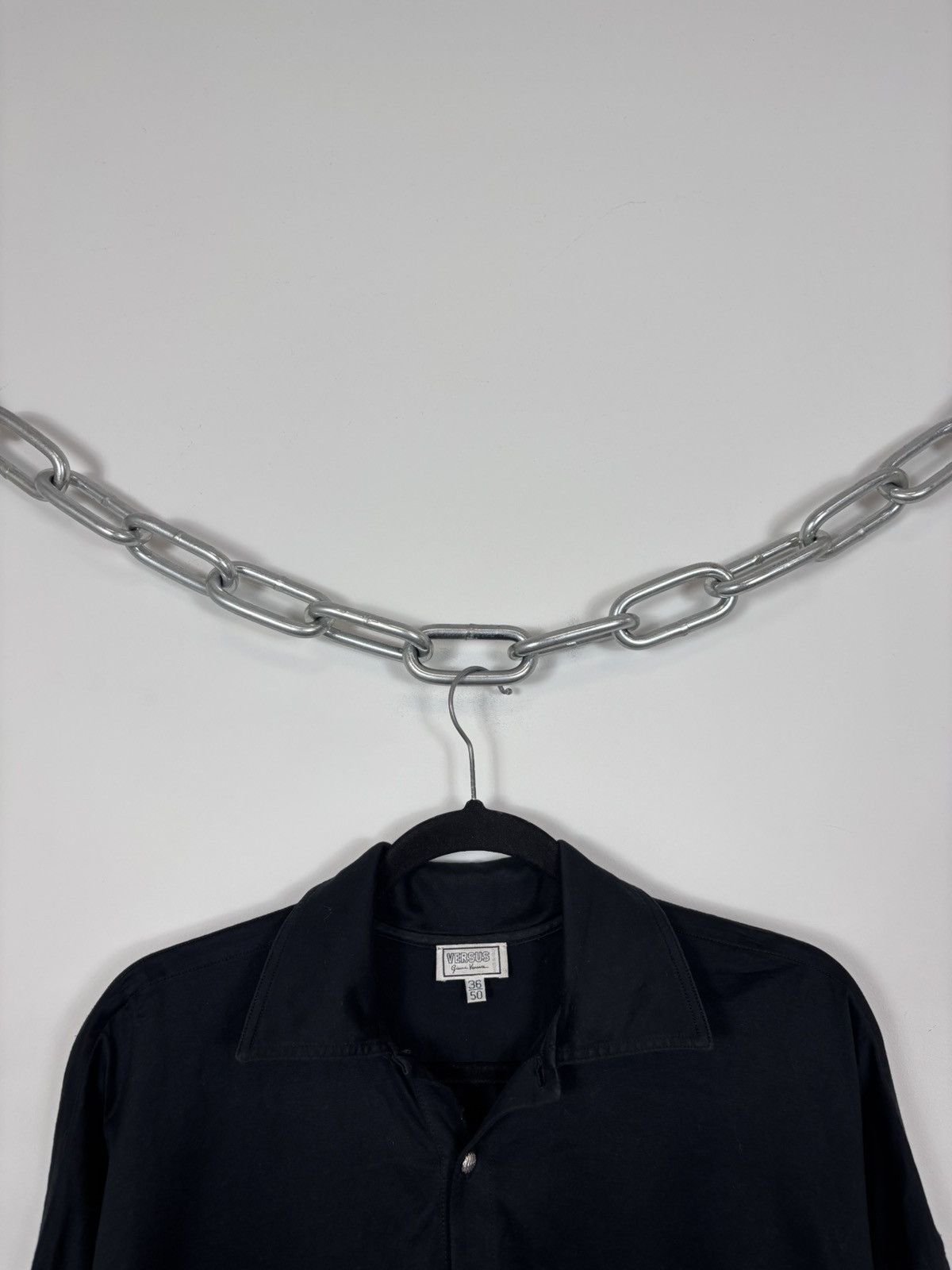 Versus Versace Vintage Gianni Versace Versus Men’s Long Sleeve Polo Shirt Size US L / EU 52-54 / 3 - 3 Thumbnail