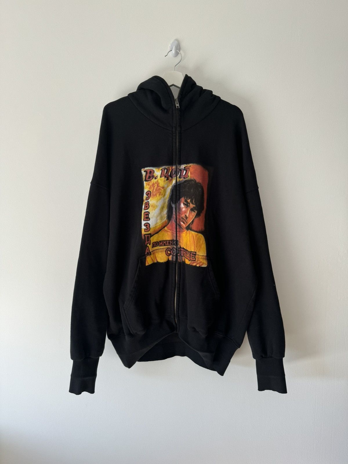 image of S/s 2019 Vetements Russian Idol Hoodie in Black, Men's (Size XS)