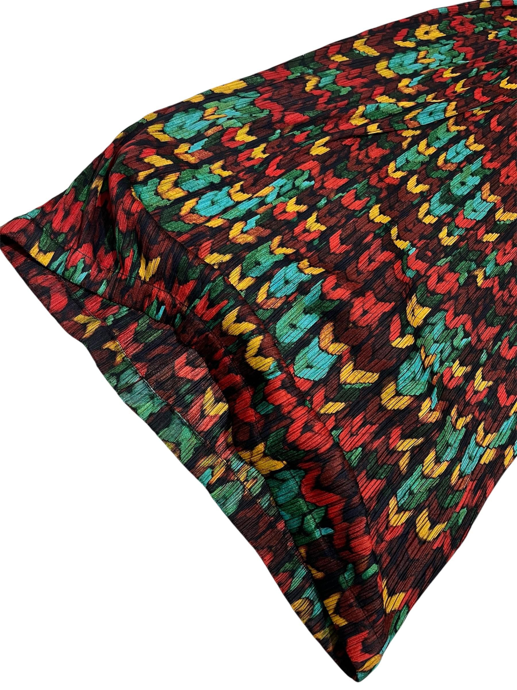 Pleats Please Issey Miyake Pleats Please Issey Miyake Multicolor Maxi Skirt Size 23" - 6 Thumbnail